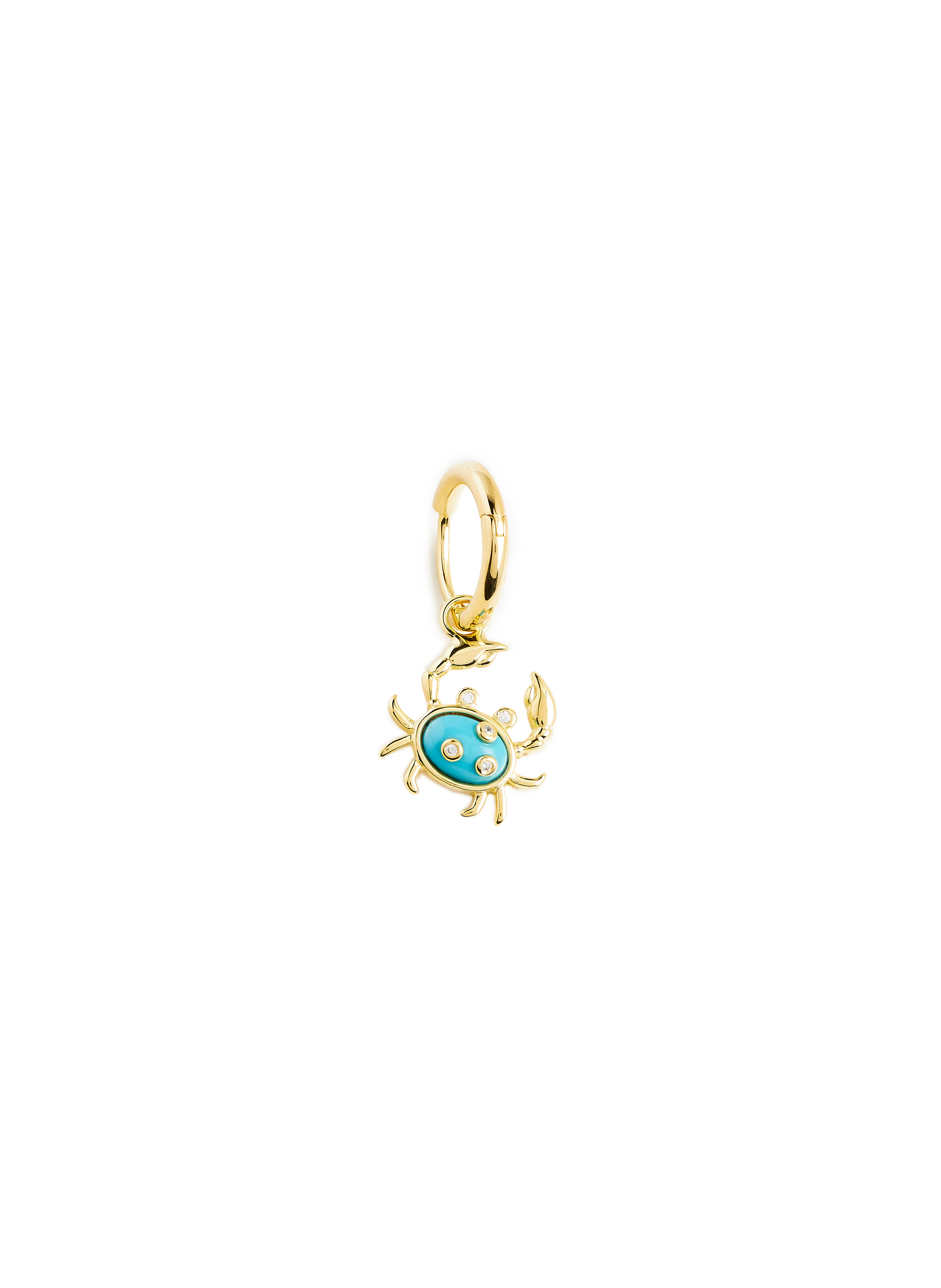 ESHVI Boucle d'oreille Crab Bleu