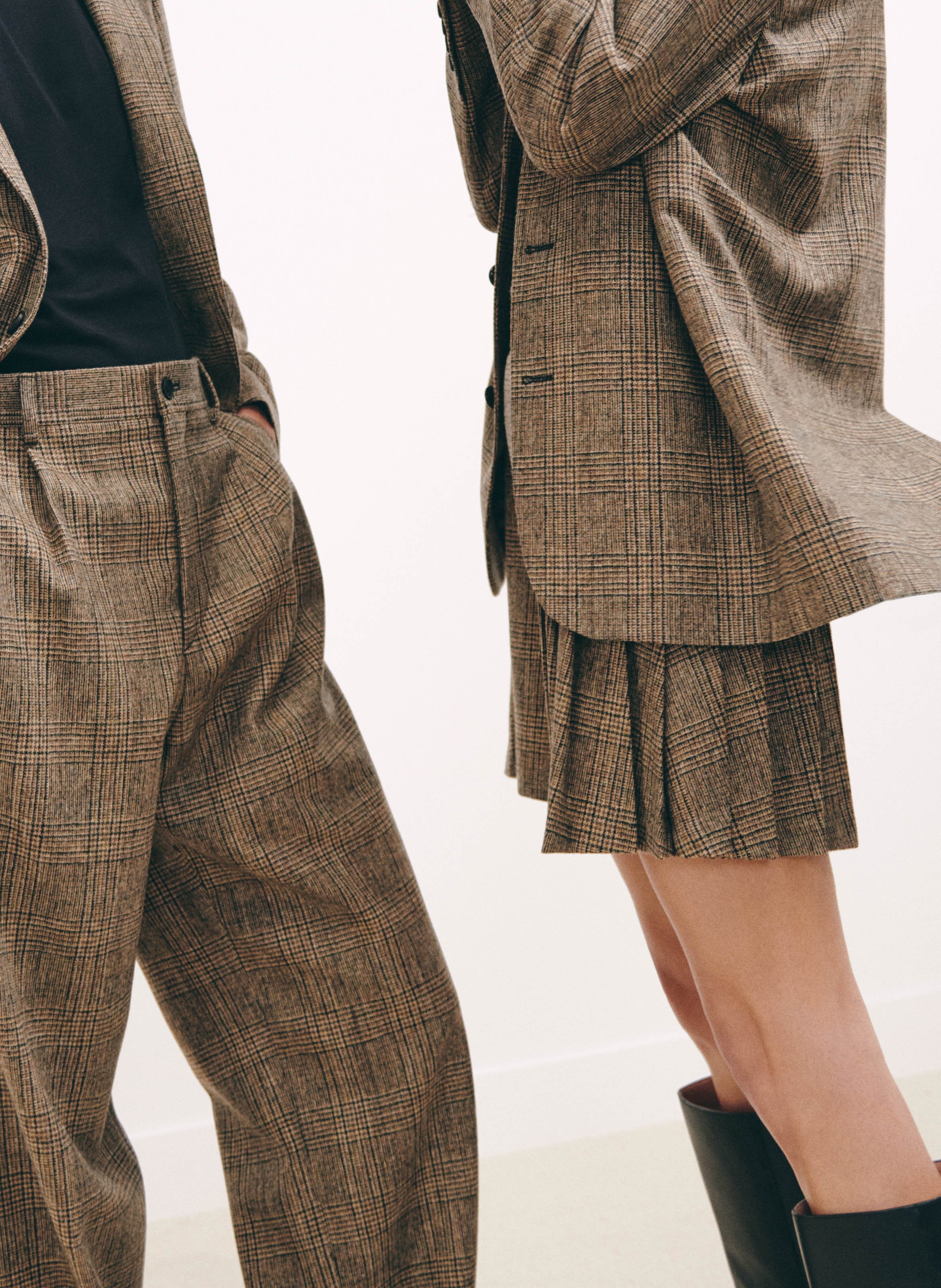 Wool-blend suit trousers SAISON 1865 Beige