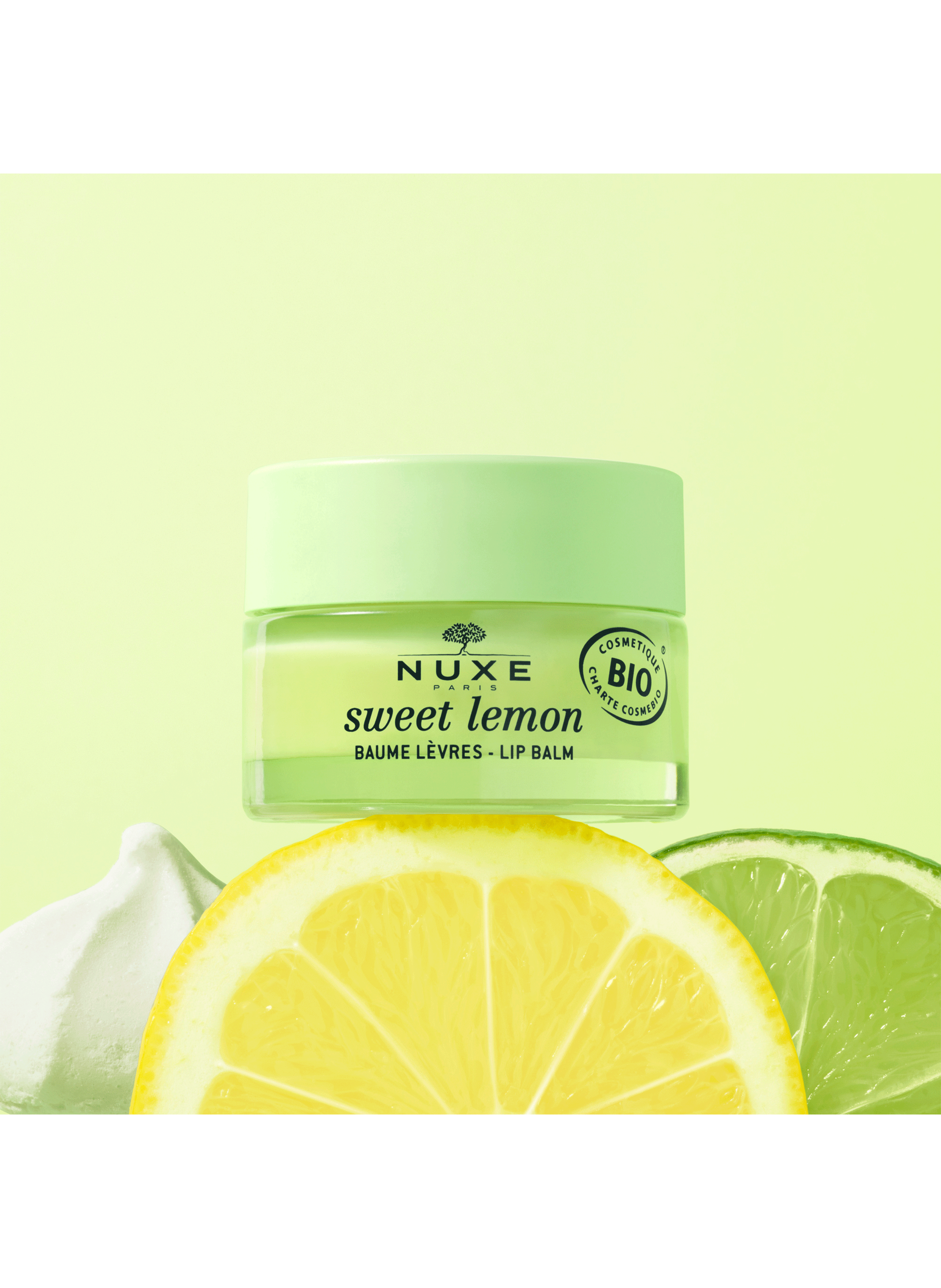 Baume lèvres au parfum citron meringué - Sweet Lemon No color