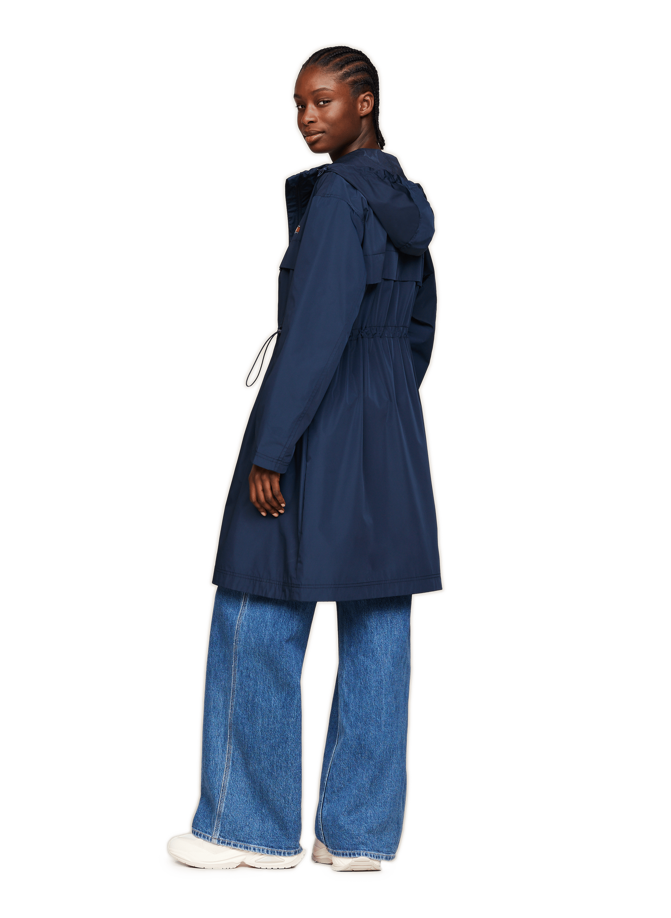 Coupe-vent mi-long  TOMMY HILFIGER Bleu