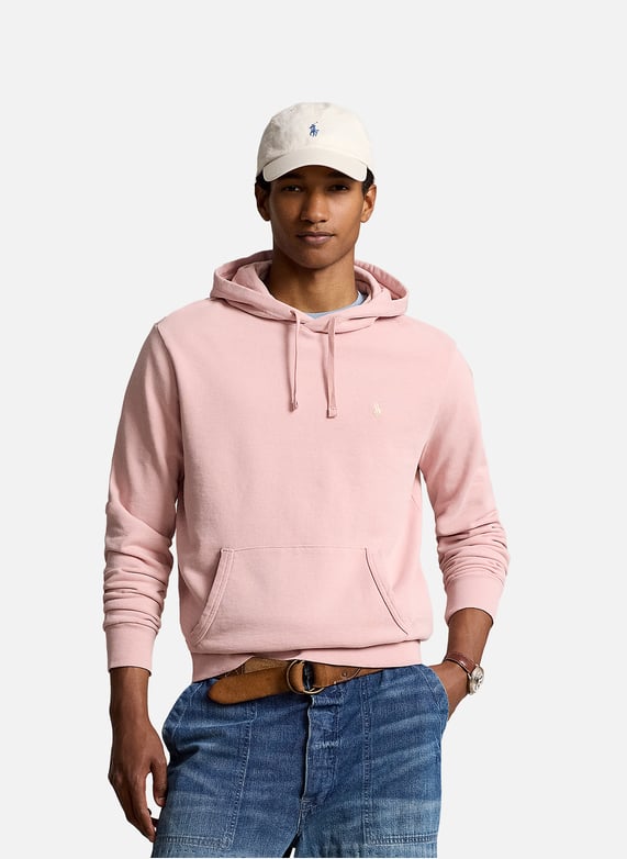 Pink polo hoodie mens clearance