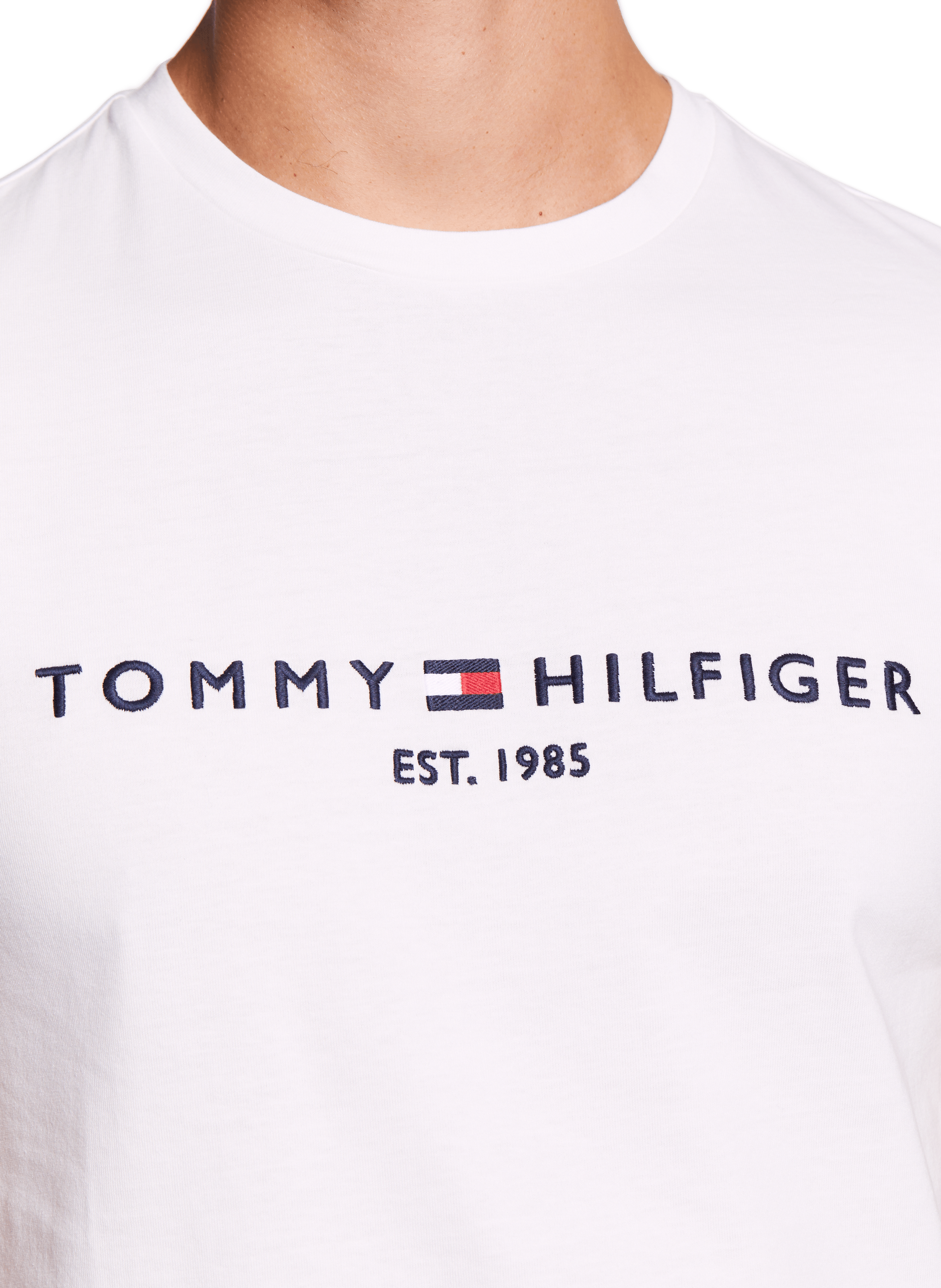 T-shirt logotypé en coton biologique TOMMY HILFIGER Blanc