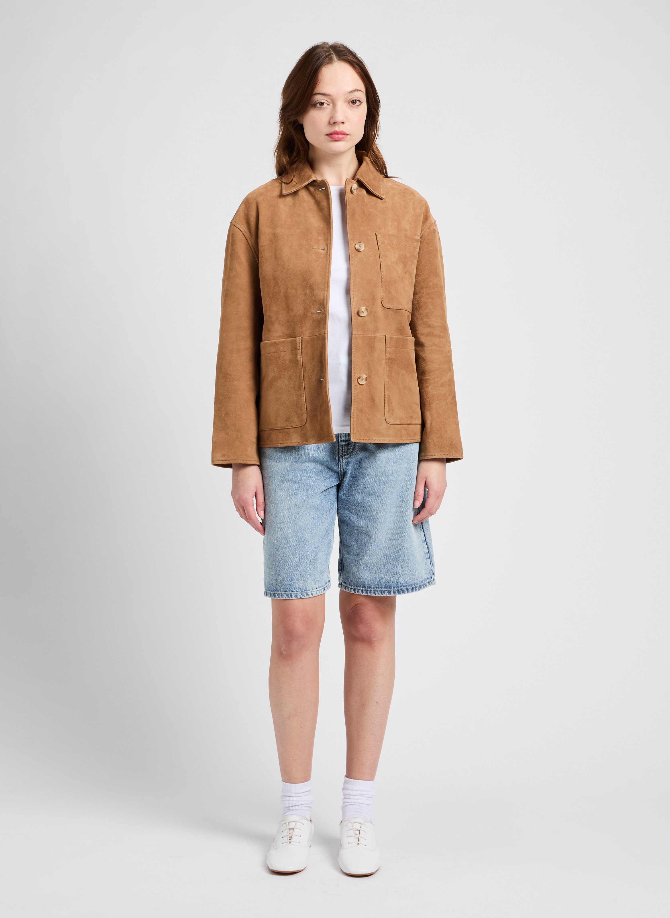 Goat leather Vara jacket SAISON 1865 Brown