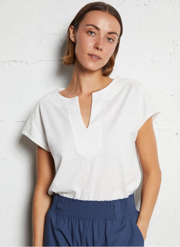 Top oversize en coton agathe Beige by MAISON 123 MAISON 123 Top oversize en coton agathe Beige