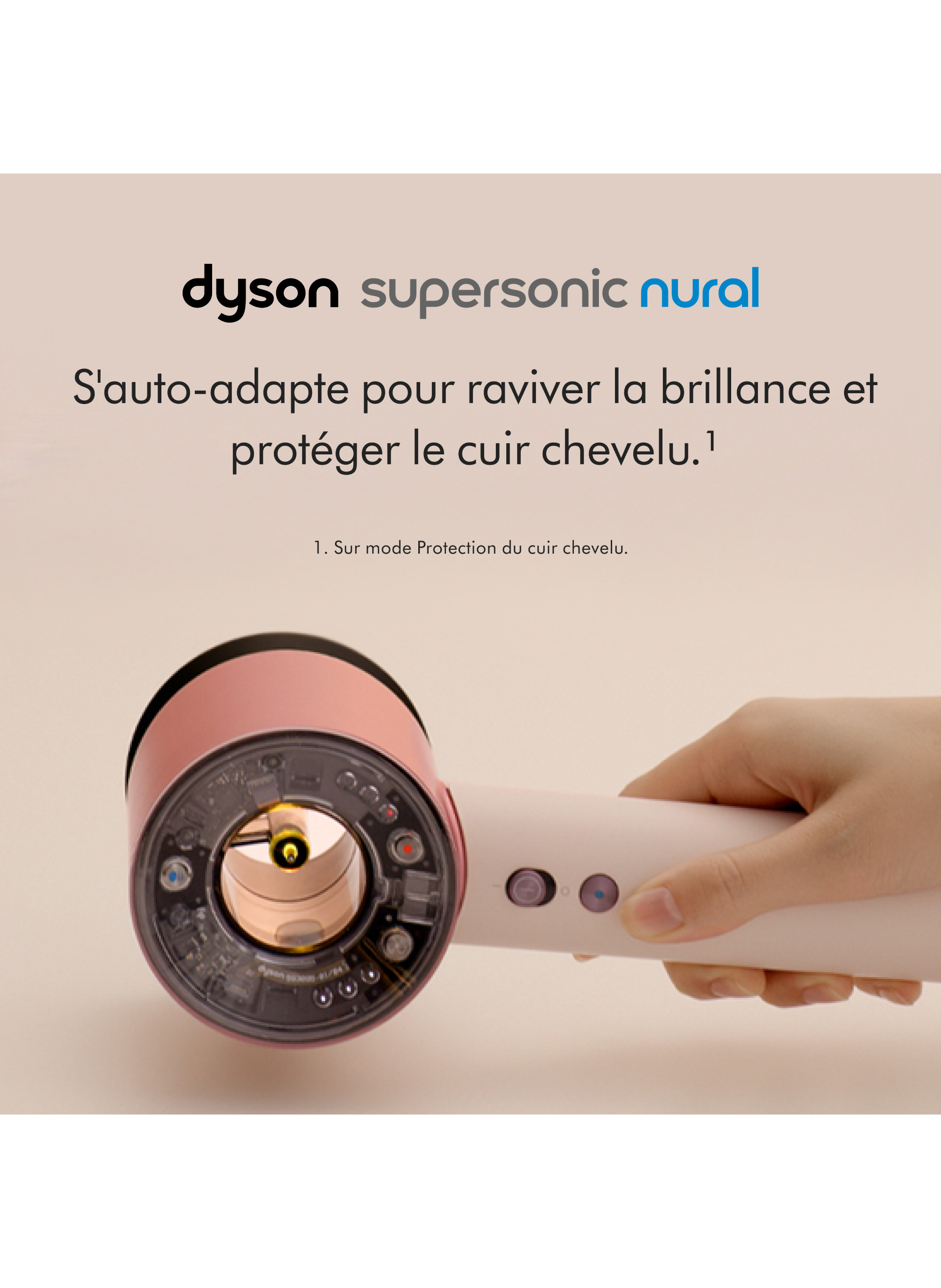 Supersonic Nural Straight to Wavy Hair in Rose Gold and Ceramic DYSON No color