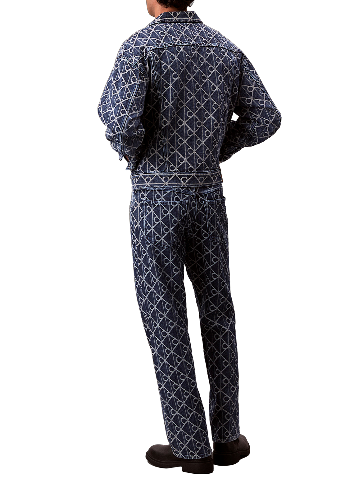 90's Straight Logo Embroidered Jeans CALVIN KLEIN Blue