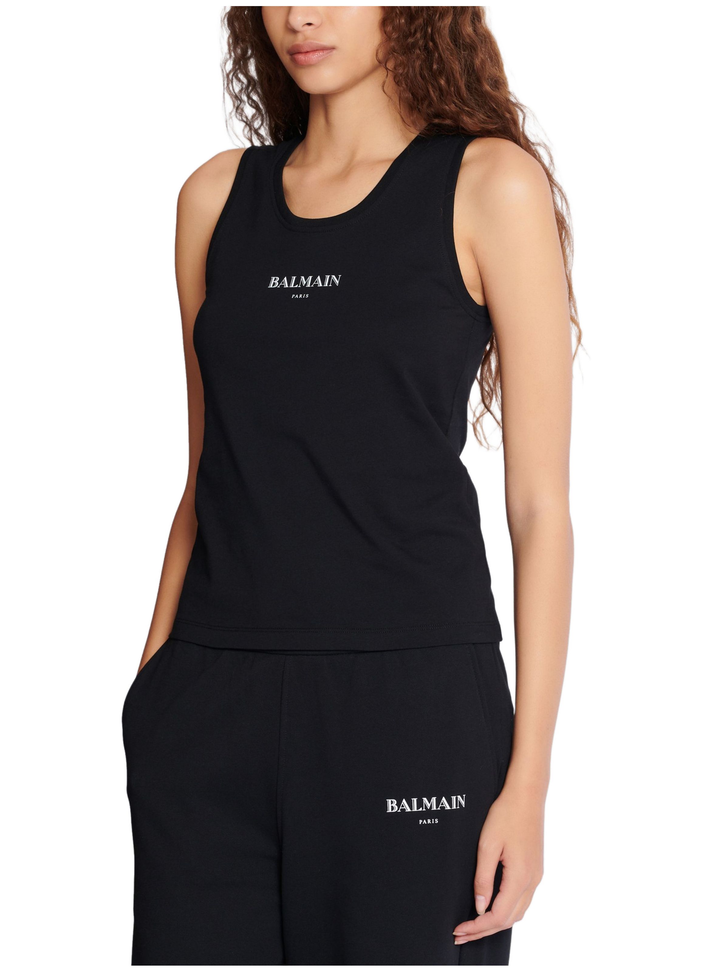 Débardeur avec imprimé balmain BALMAIN Noir