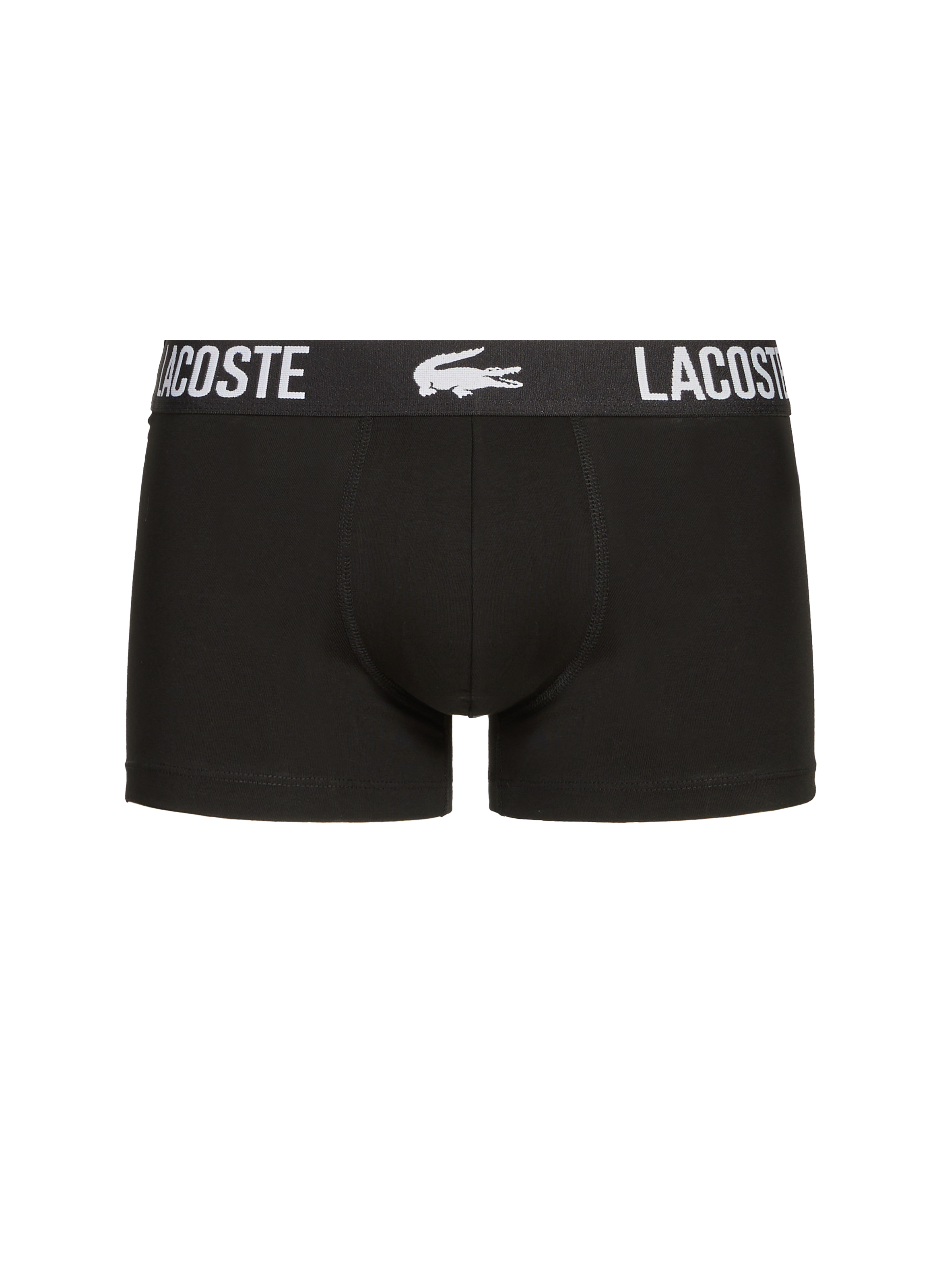 Lot de 3 boxers en coton LACOSTE Noir