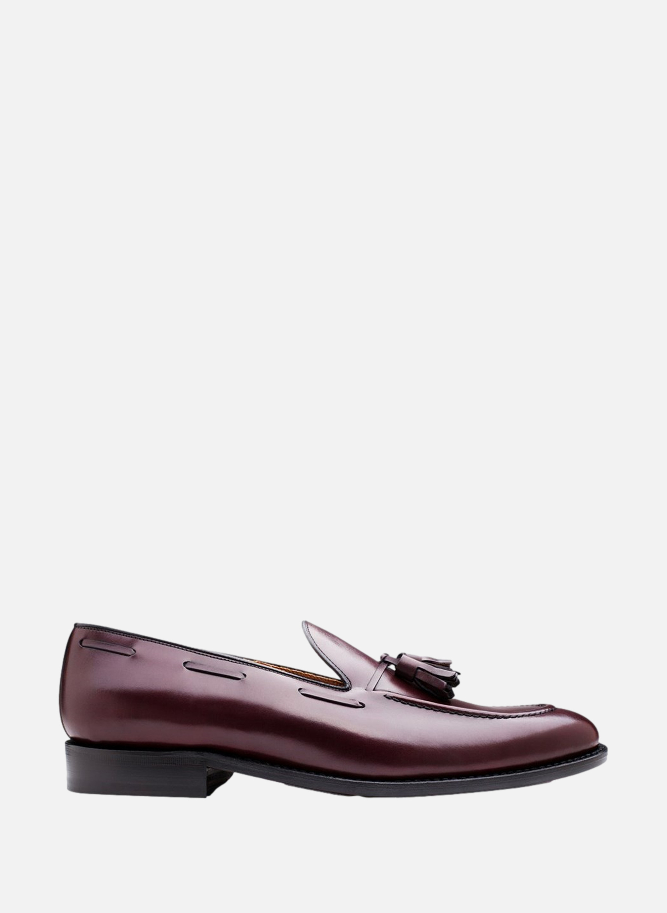 FINSBURY Mocassins cuir olden Rouge