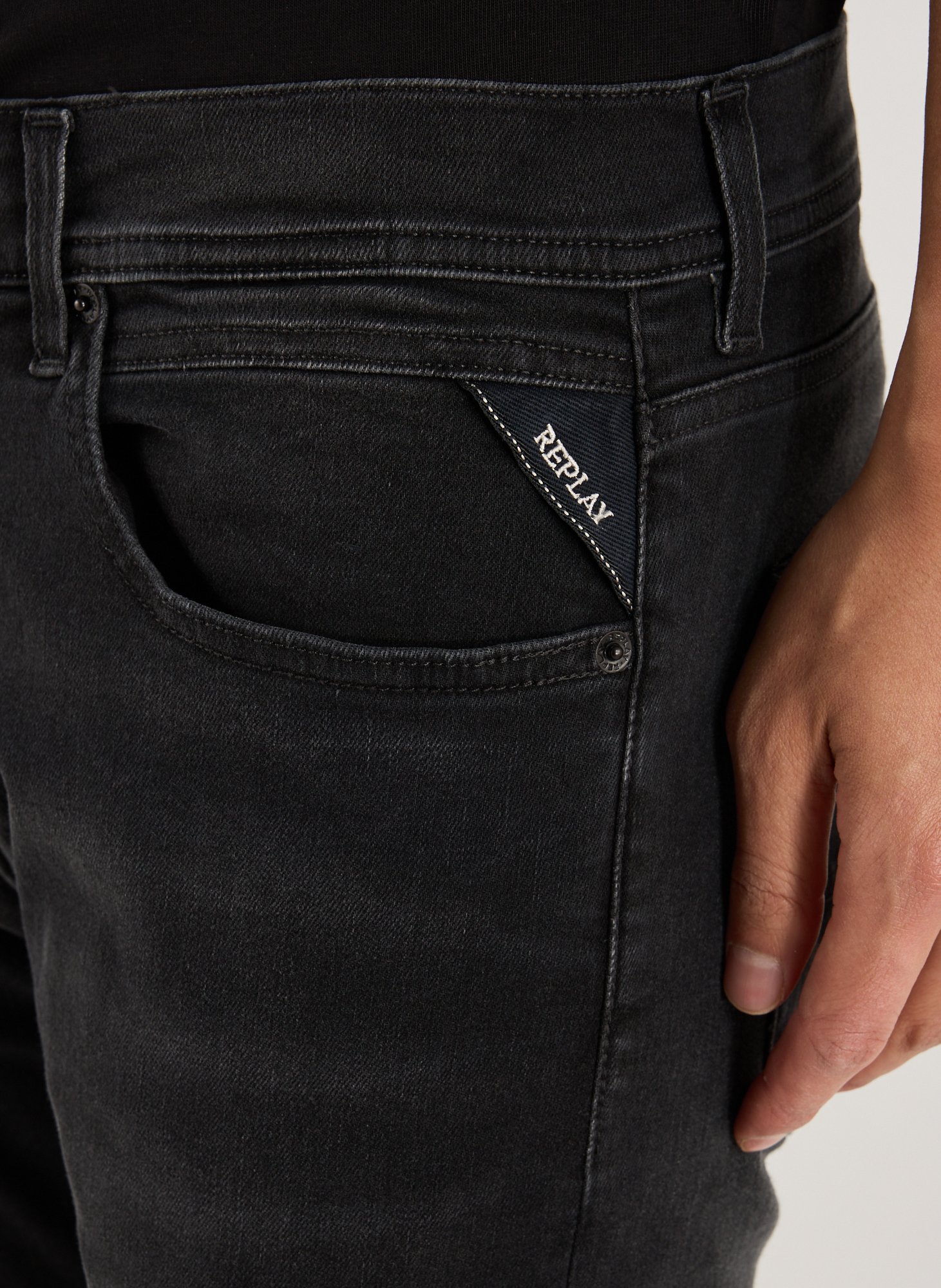 Jean droit Grover REPLAY Noir