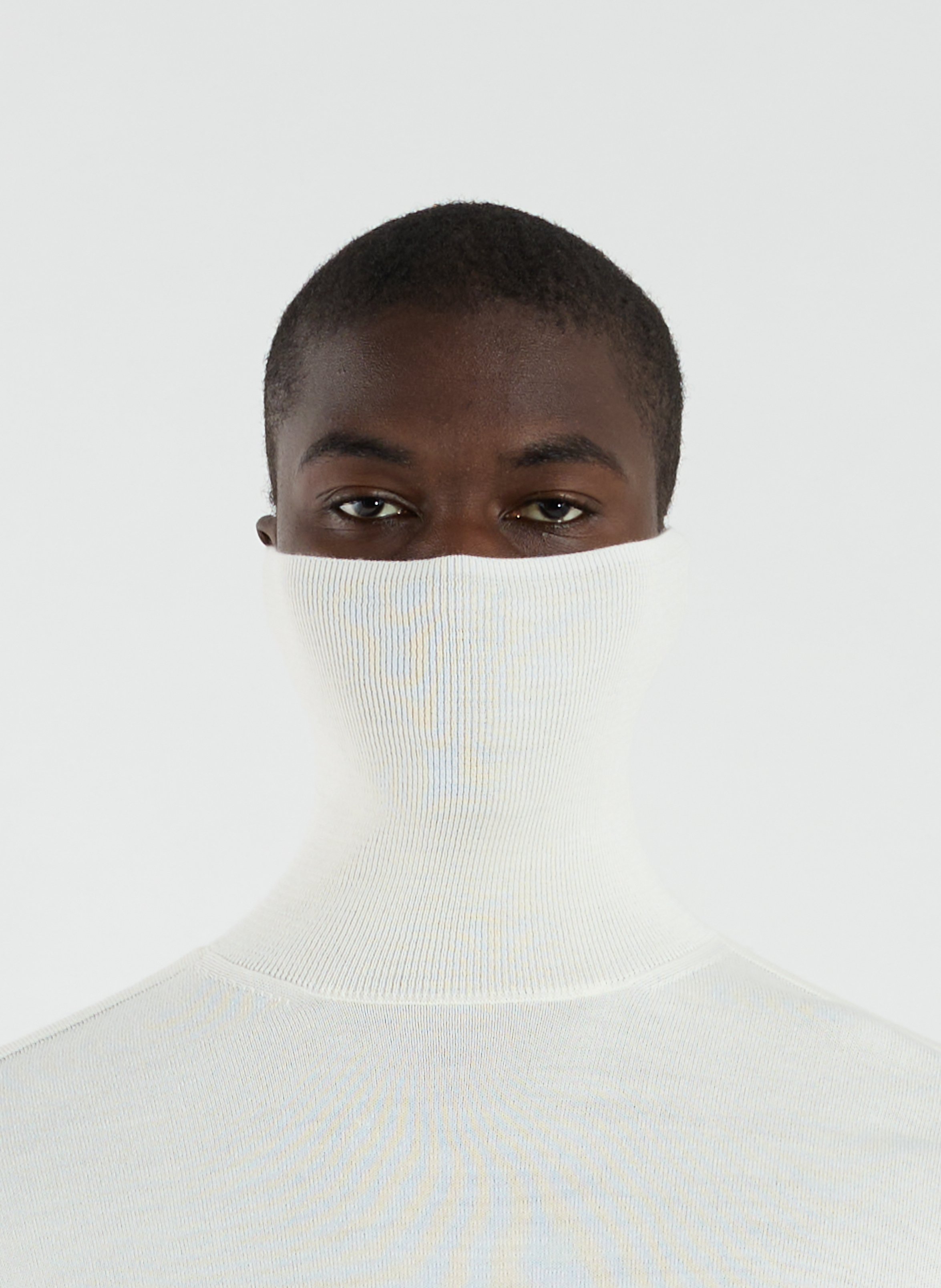 Wool blend turtleneck jumper ARMANI EXCHANGE White