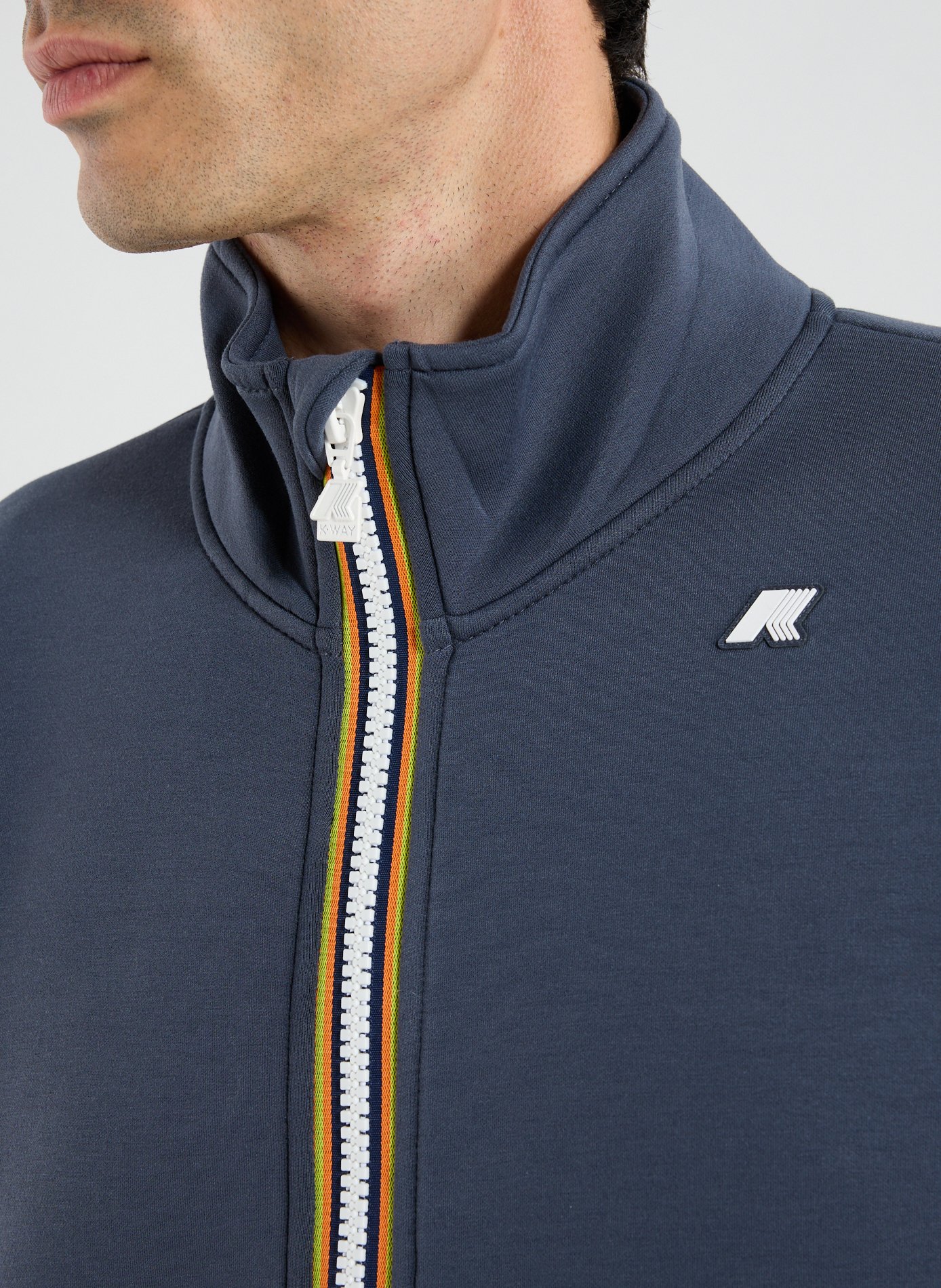 High neck sweatshirt K-WAY Blue