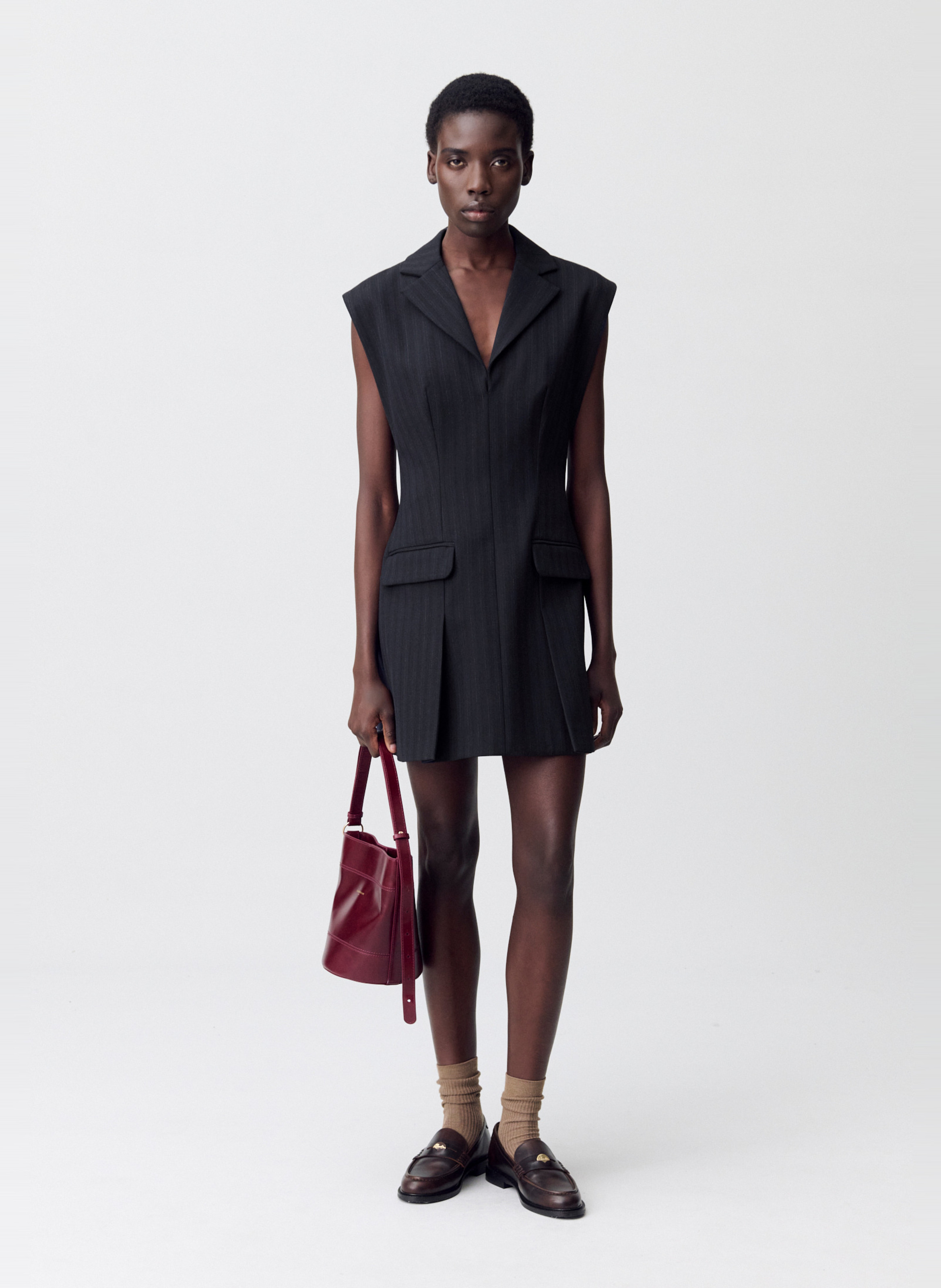 Robe courte col tailleur rameau CLAUDIE PIERLOT Multicolore