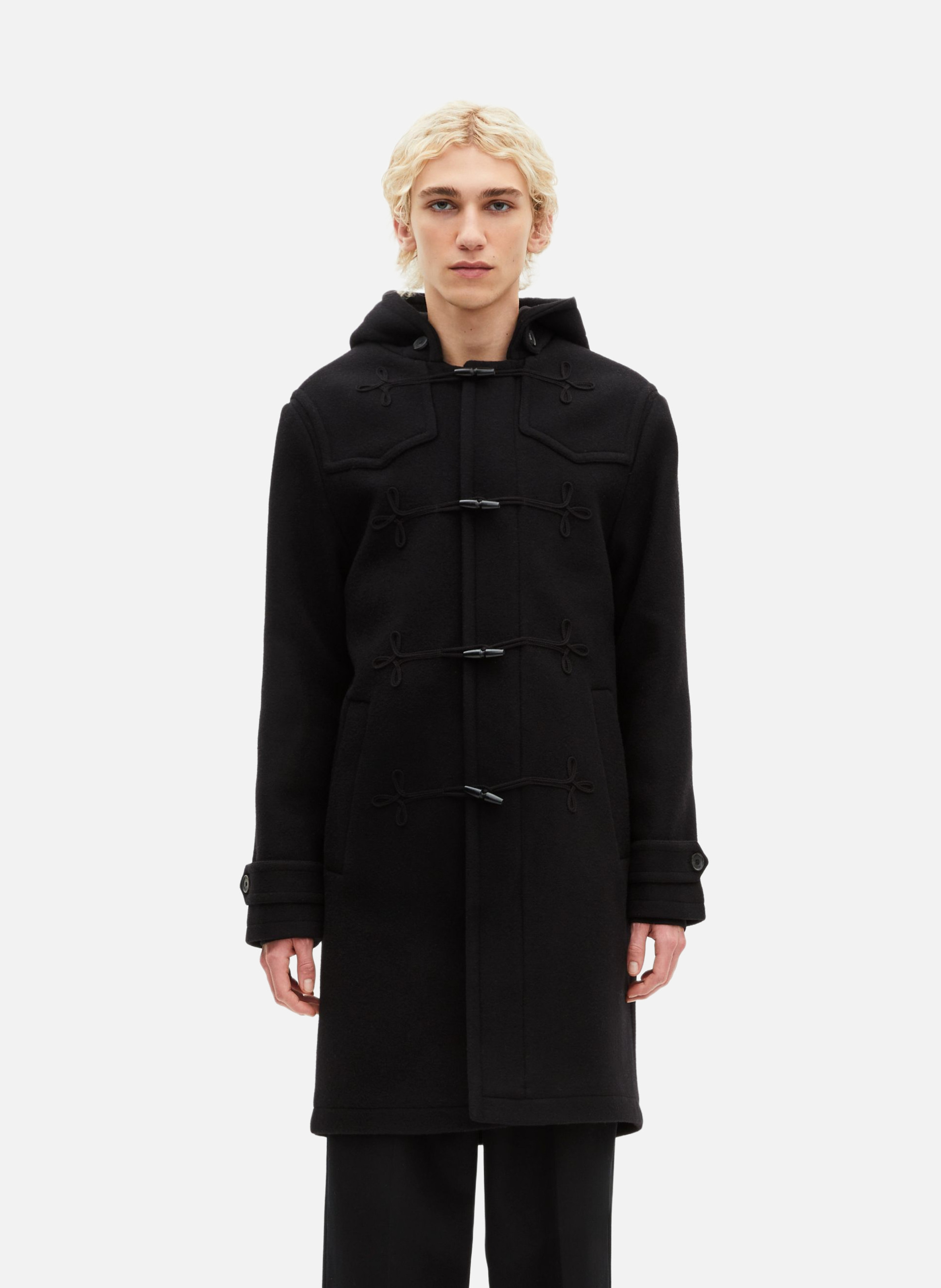 Manteau long brandebourg THE KOOPLES Noir