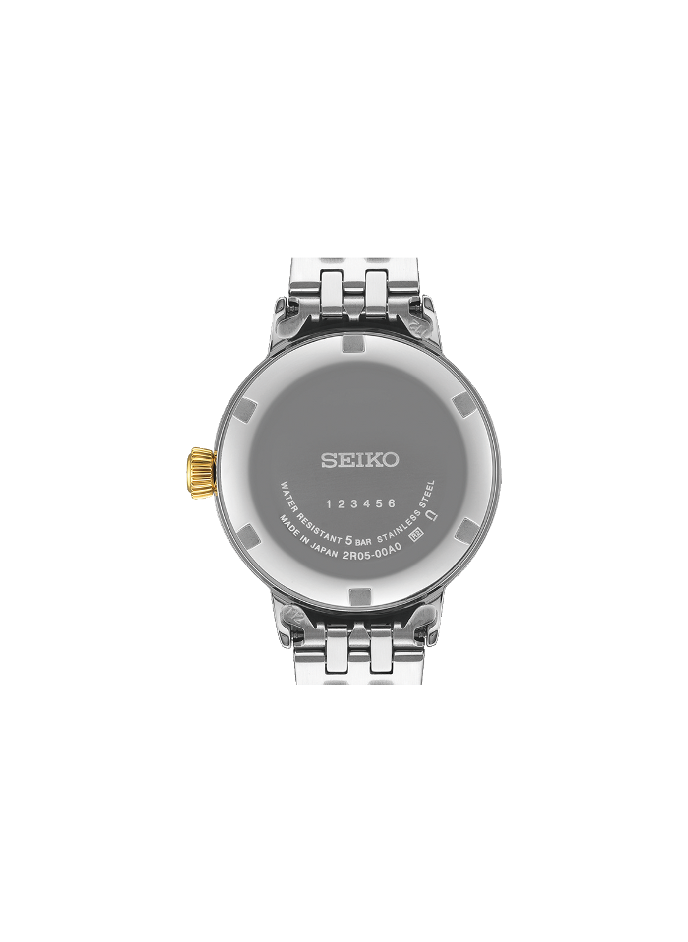 Montre en acier inoxydable SEIKO Marron