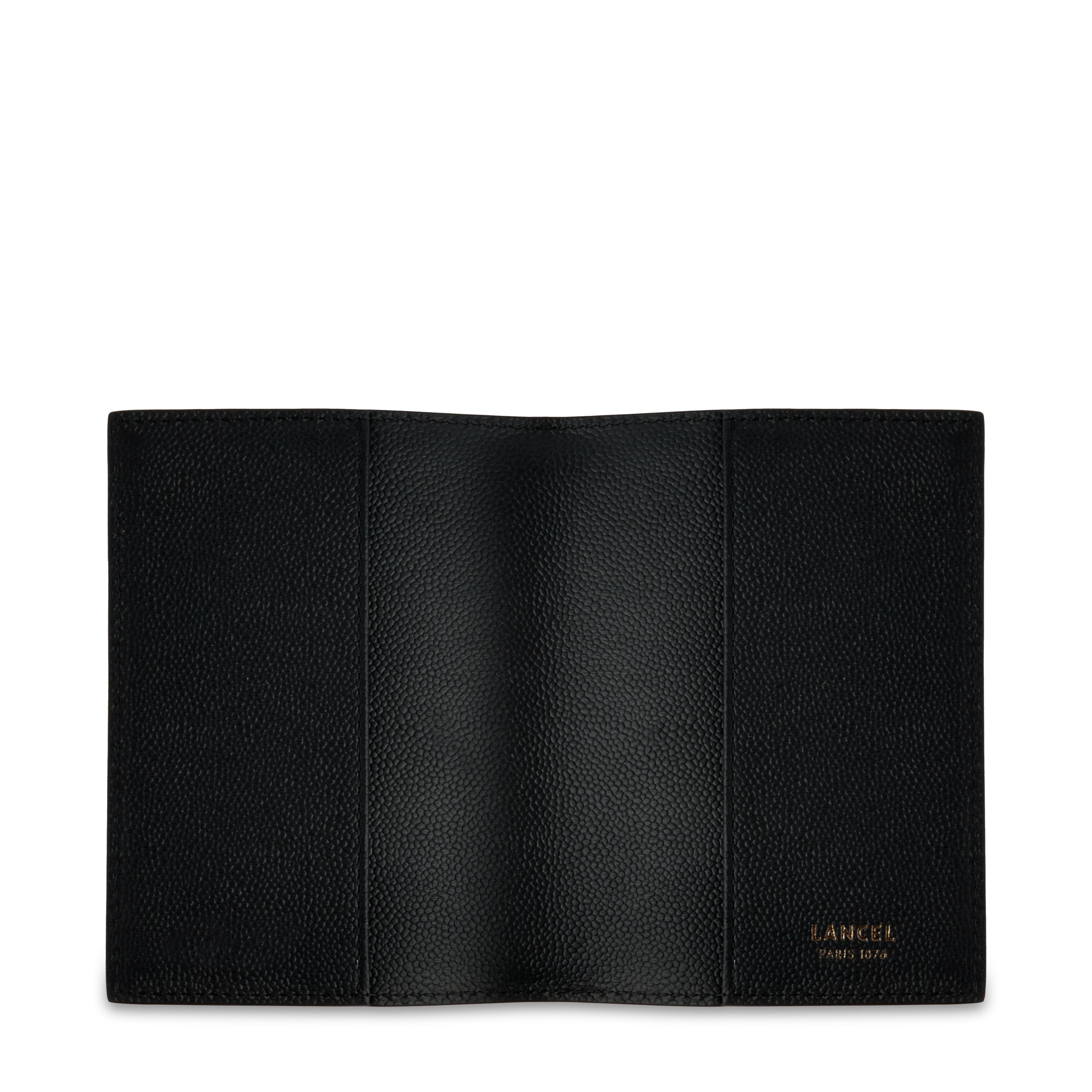 Porte-passeport charlie de lancel en cuir LANCEL Noir