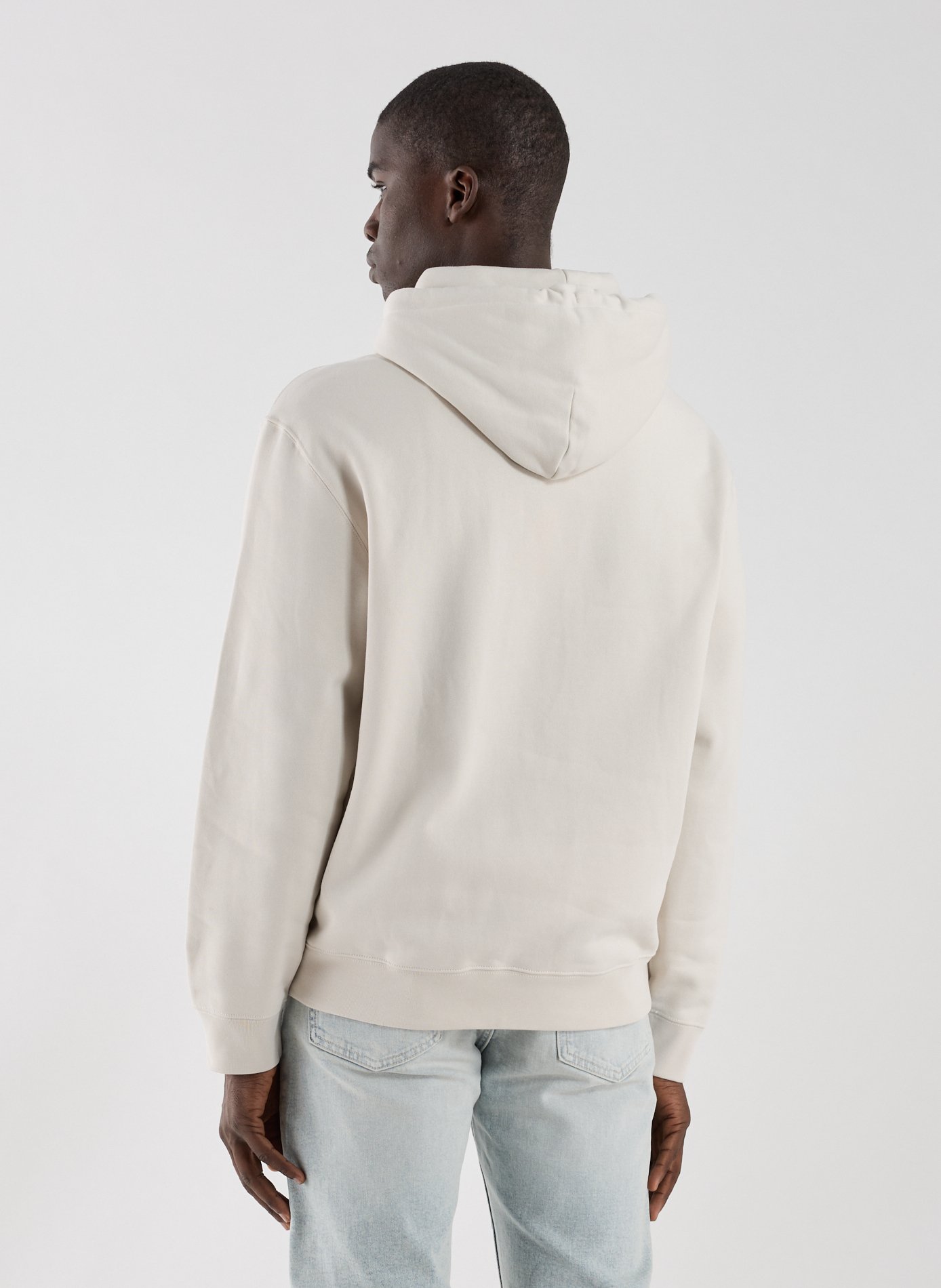 Hoodie en coton mélangée CALVIN KLEIN Beige
