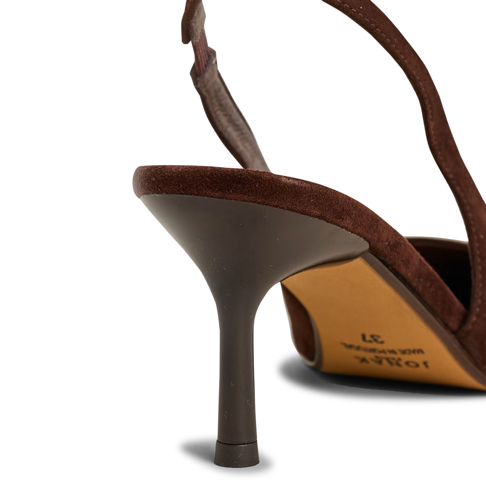 Escarpins en cuir velours diamantine JONAK Marron