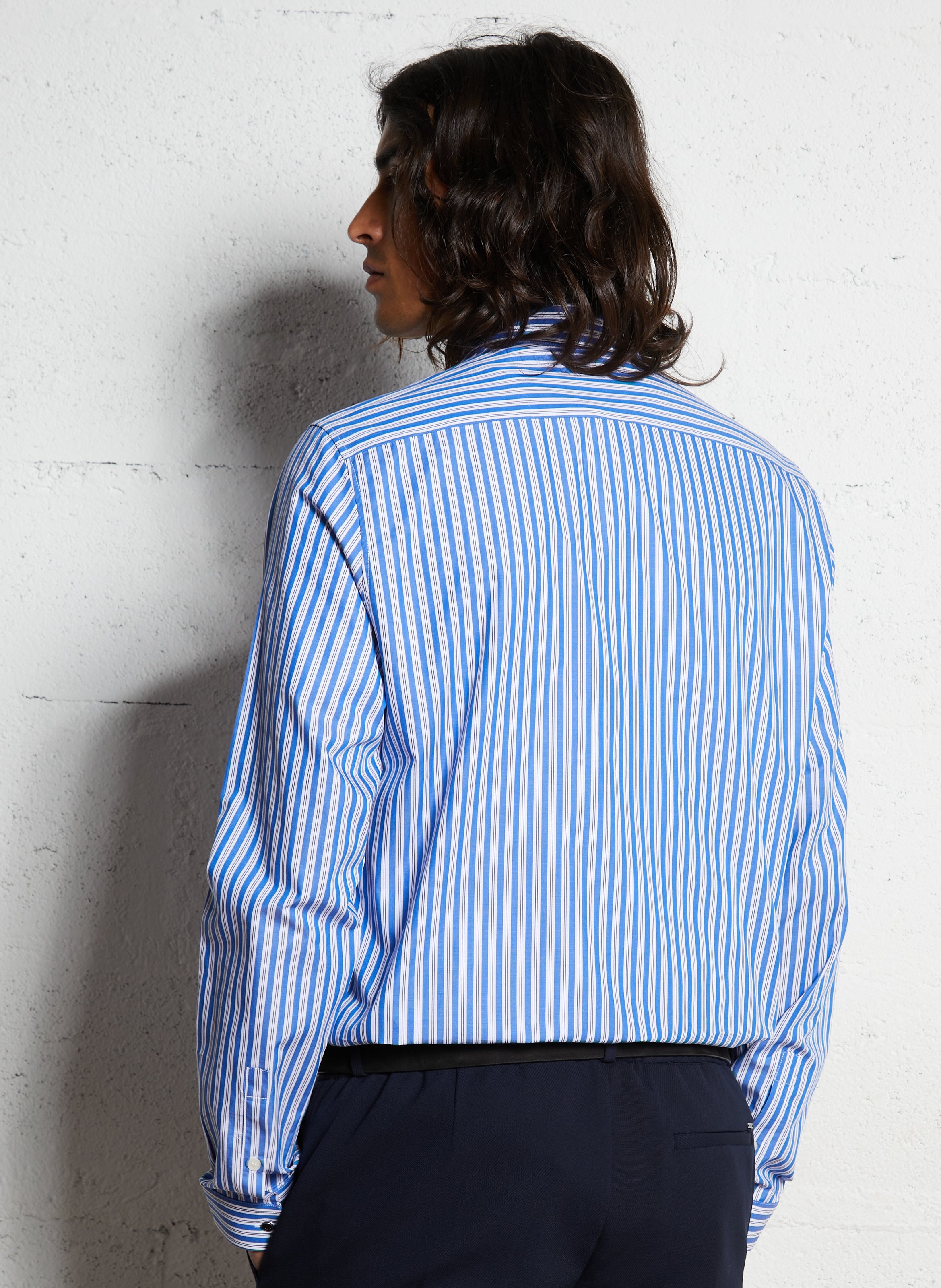 Chemise regular-fit à rayures IKKS Bleu