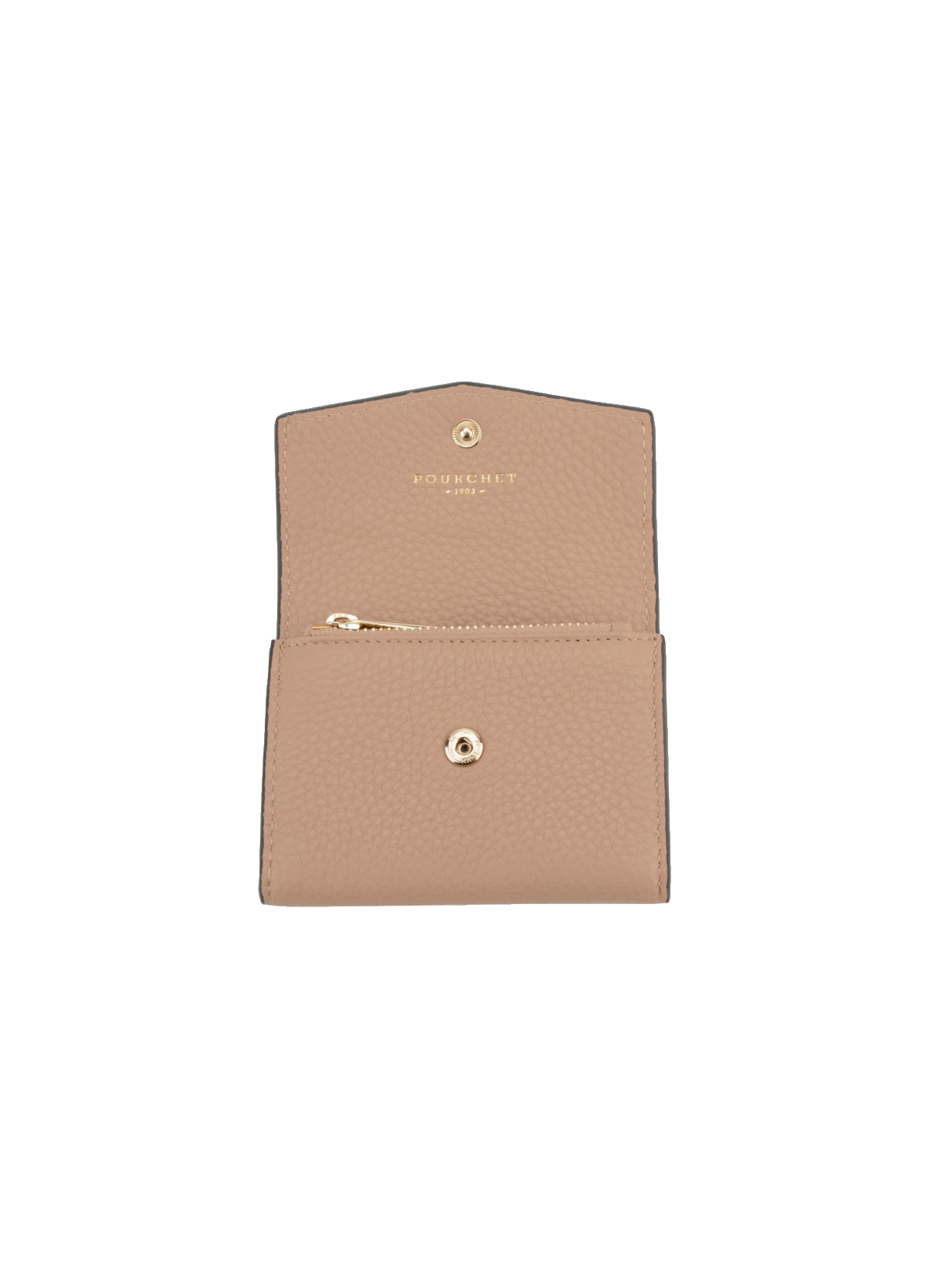 Club | porte-monnaie pm en cuir de veau POURCHET Marron