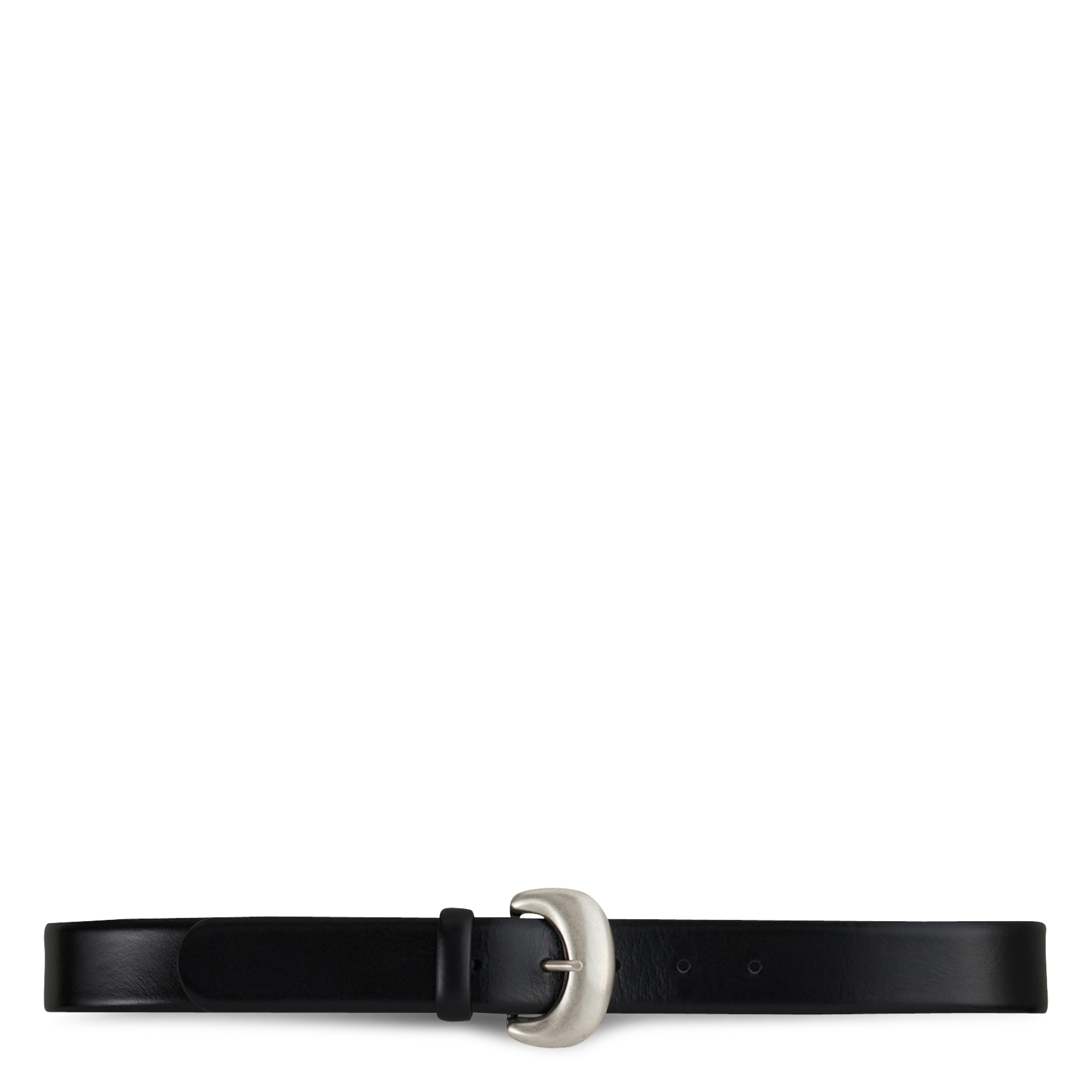 Ceinture à boucle en cuir brad BA&SH Noir