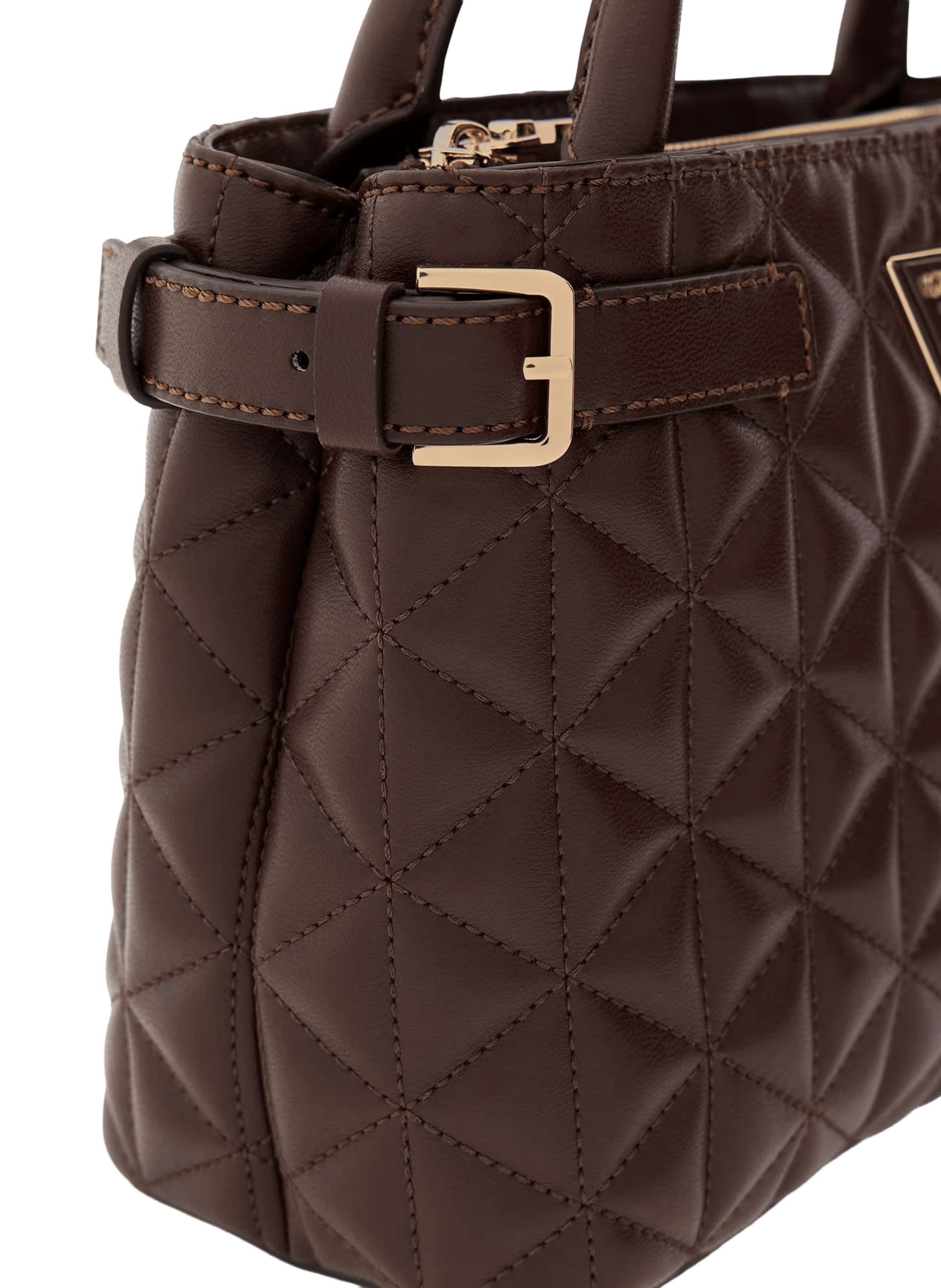 Sac à main matelassé GUESS Marron