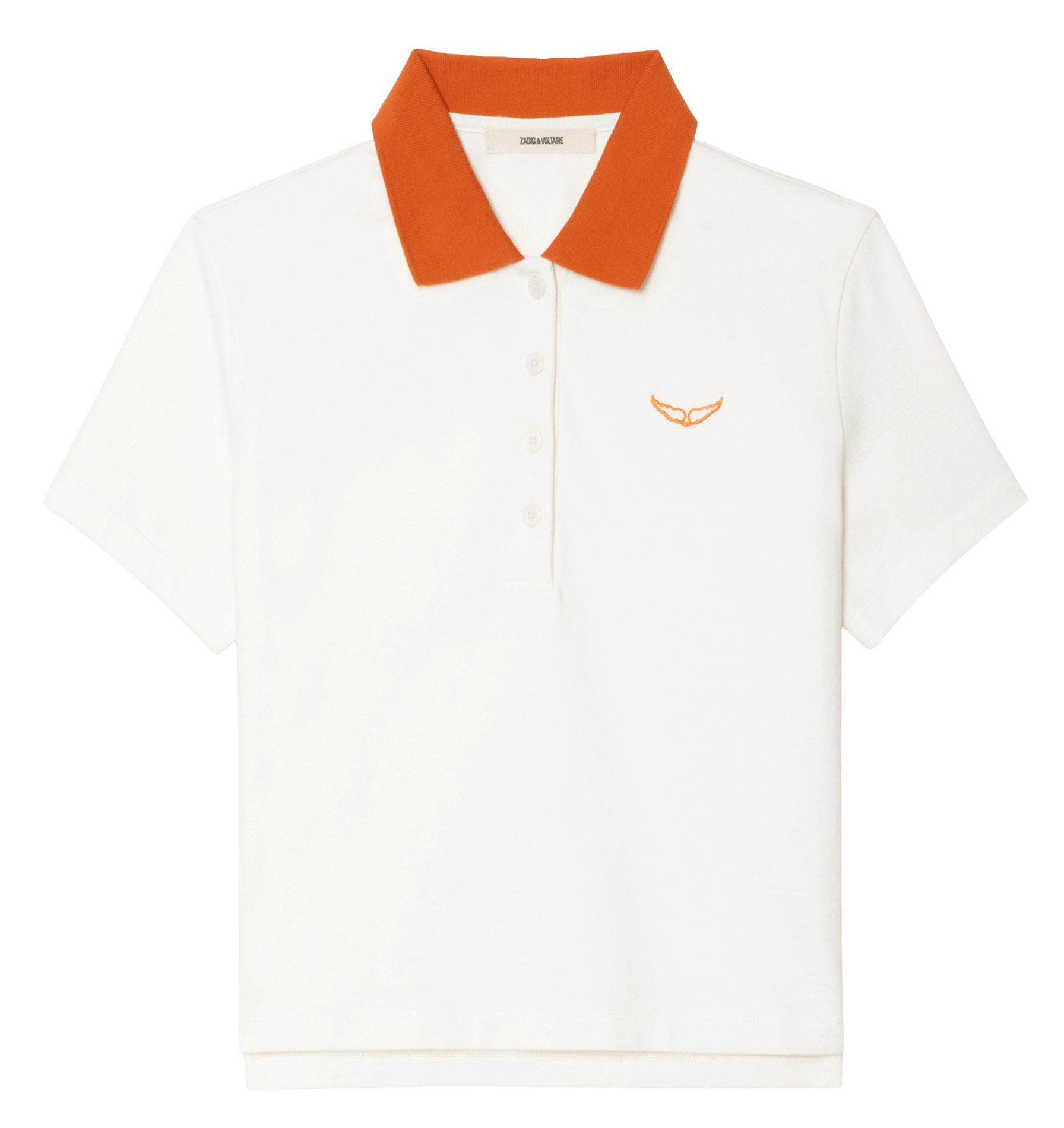 Polo court en coton bio mirta ZADIG&VOLTAIRE Beige