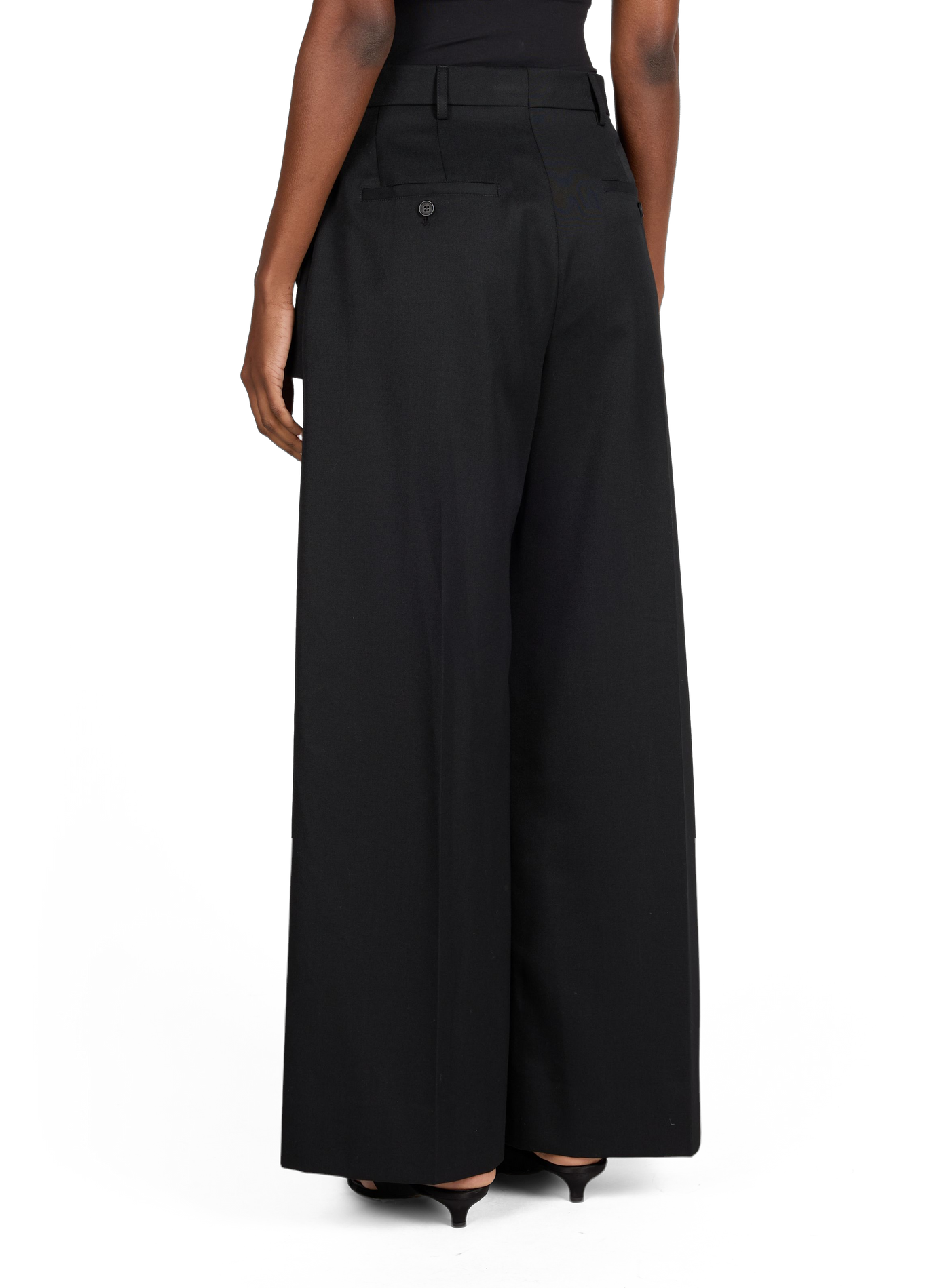 Wide-leg pants with panel SIMONE ROCHA Black