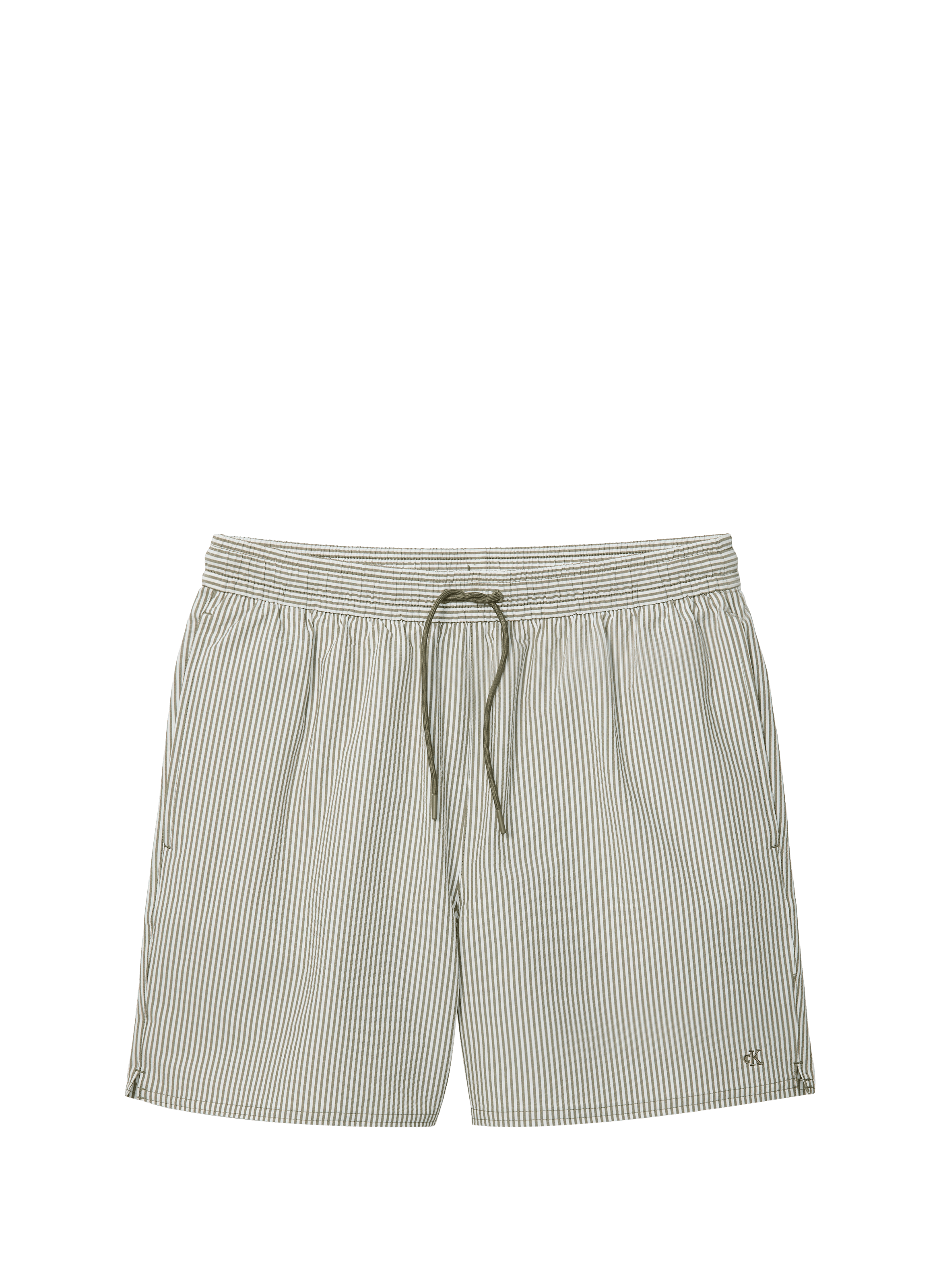 Short de bain rayé CALVIN KLEIN Vert