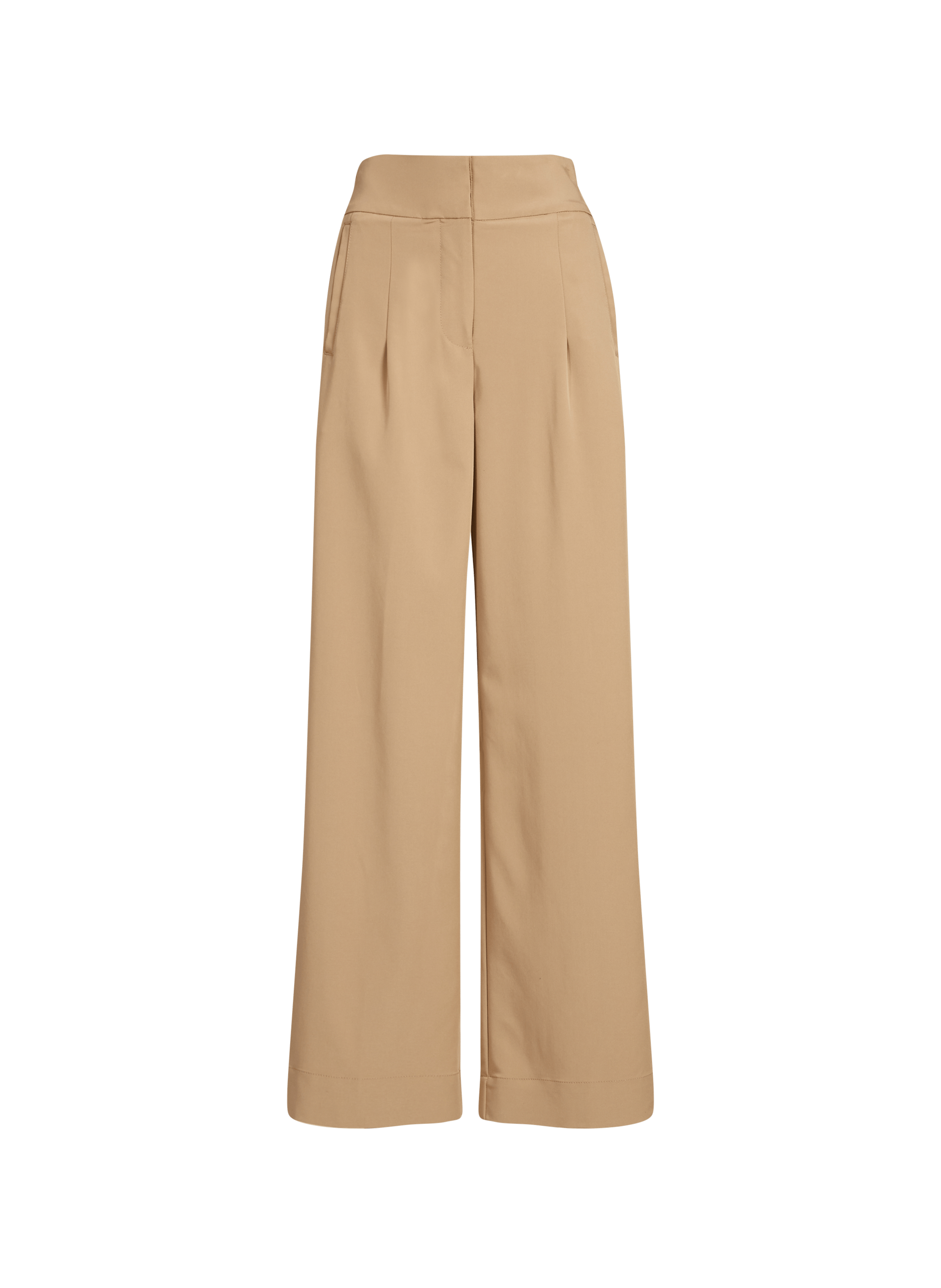 Pantalon droit à plis BOSS Beige