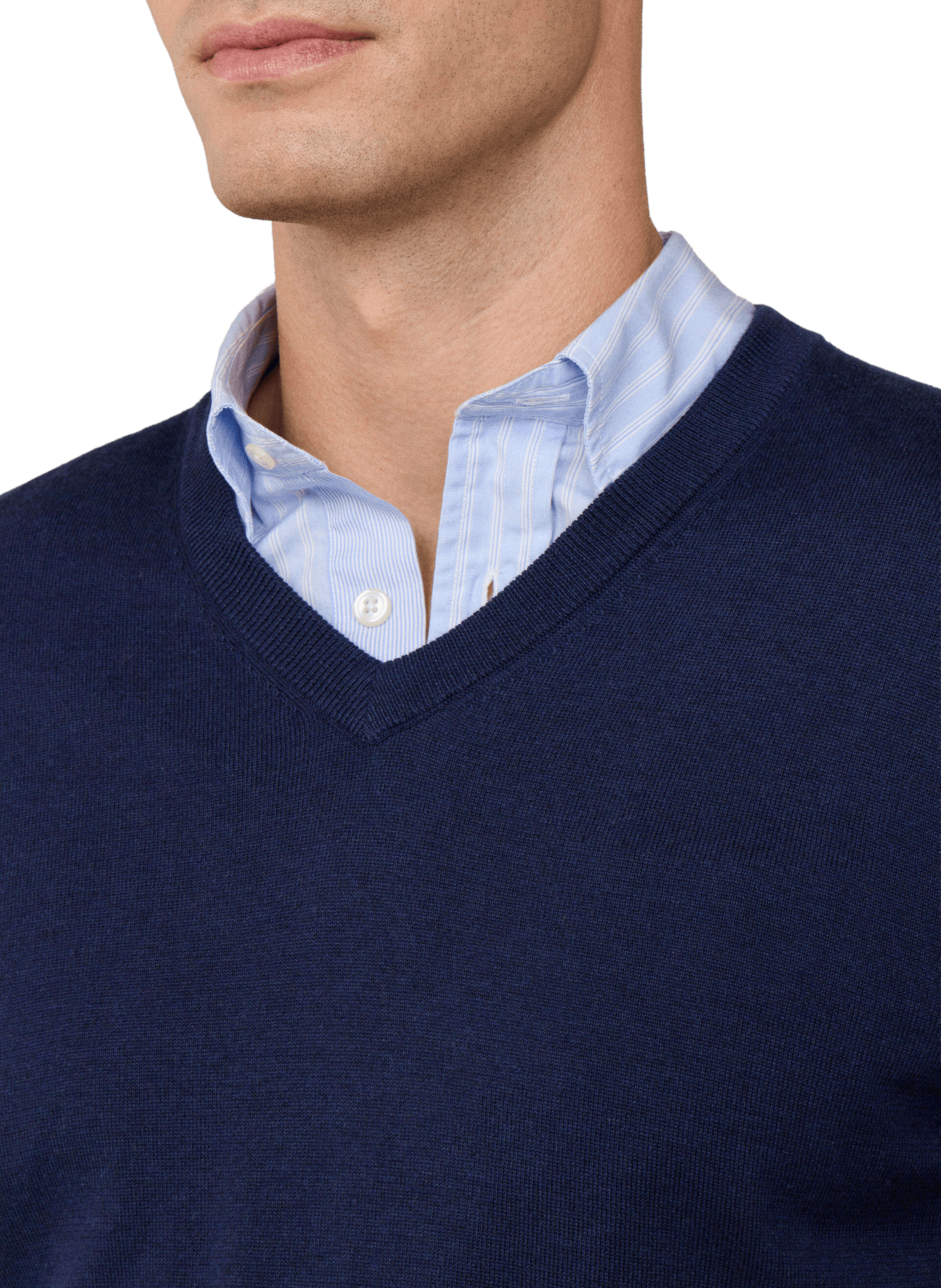 Cotton and linen jumper FACONNABLE Blue