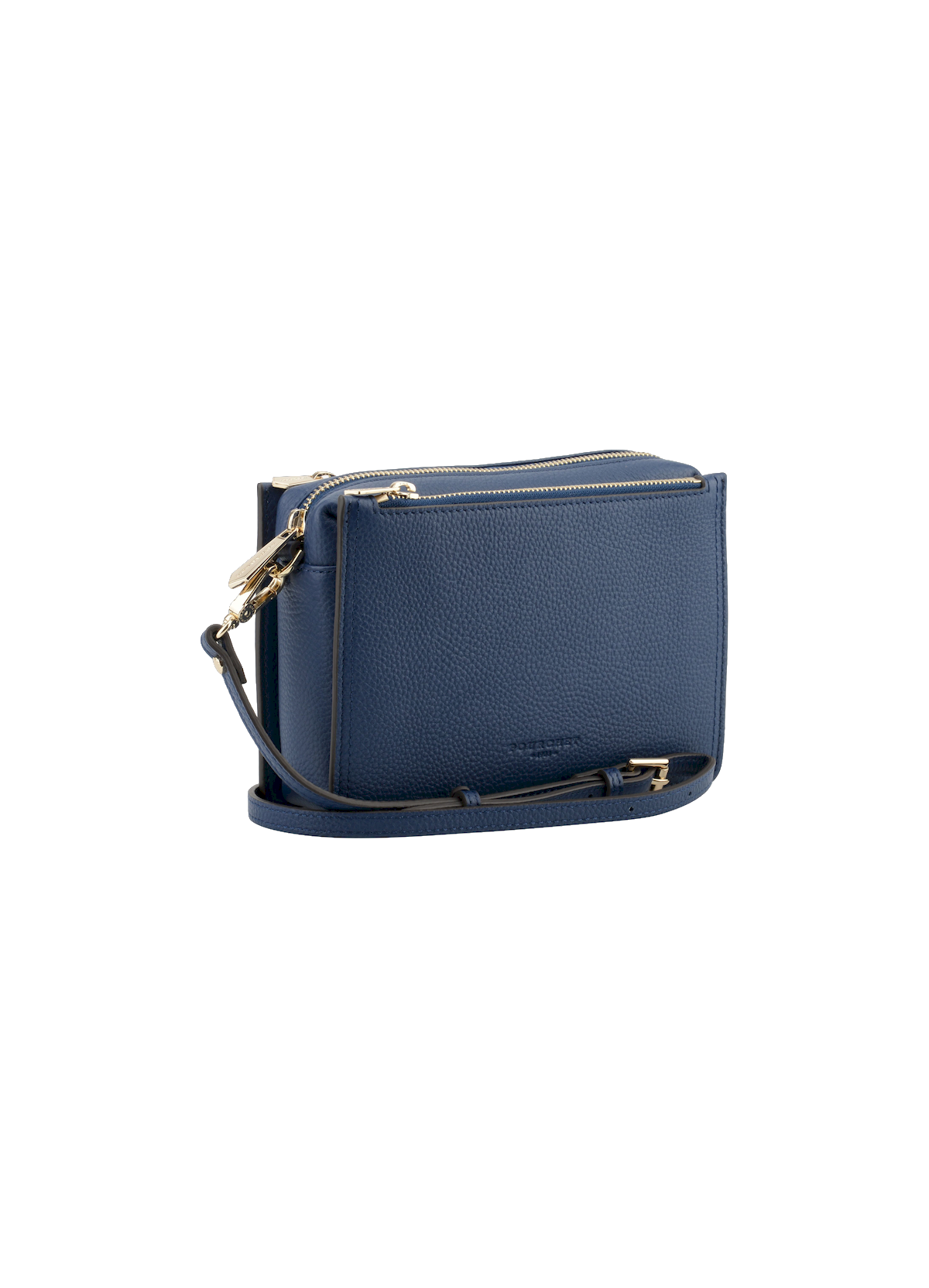 Alesia | sac trotteur gm en cuir de vachette POURCHET Bleu