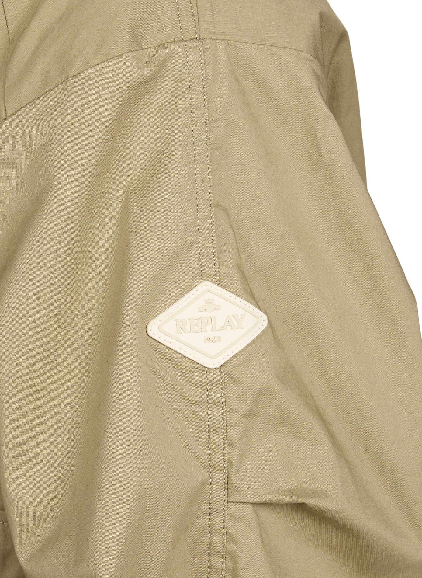 Blouson à capuche en coton mélangé REPLAY Marron