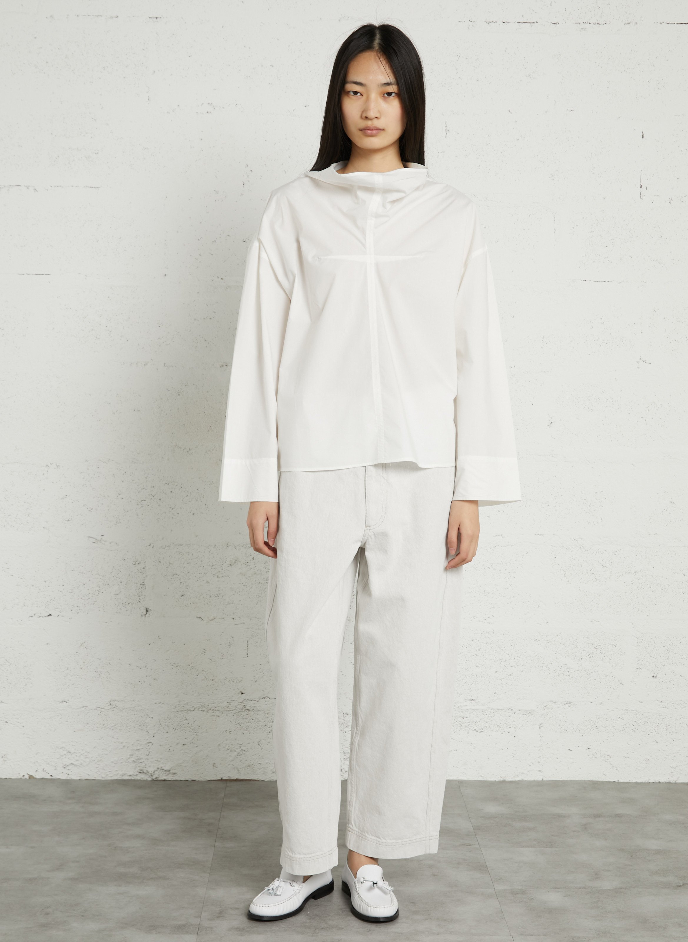 Pantalon large en coton bio clovis SOEUR Beige