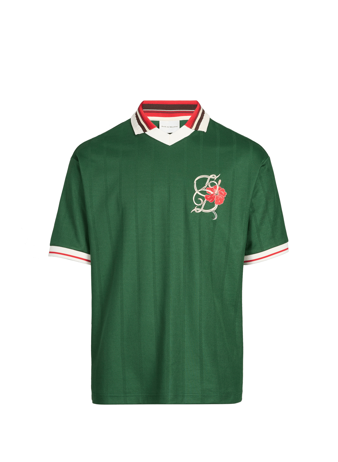 Double V-neck polo and short-sleeved shirt DROLE DE MONSIEUR Green