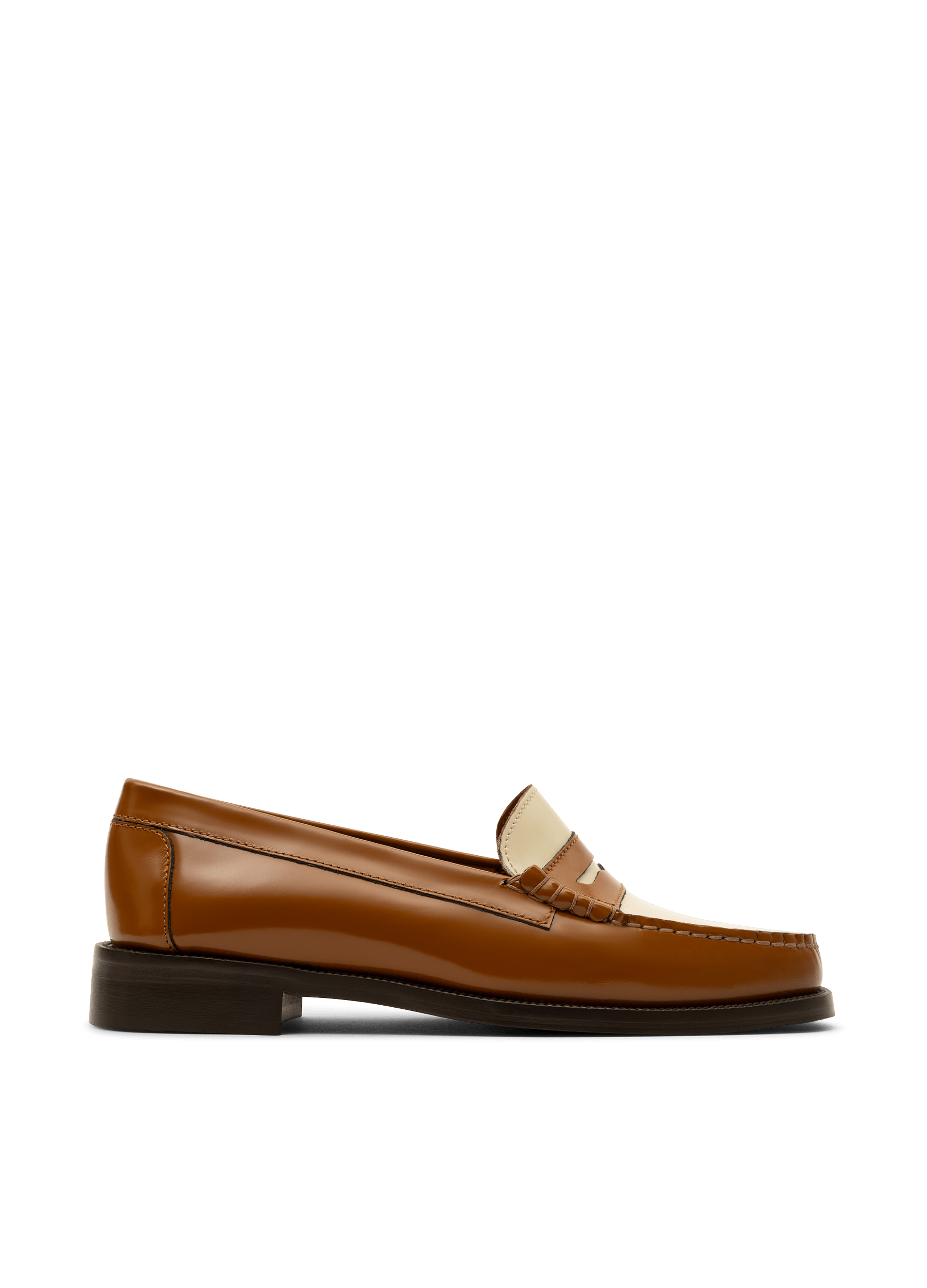 Mocassins stanford en veau brossé PARALLELE Marron