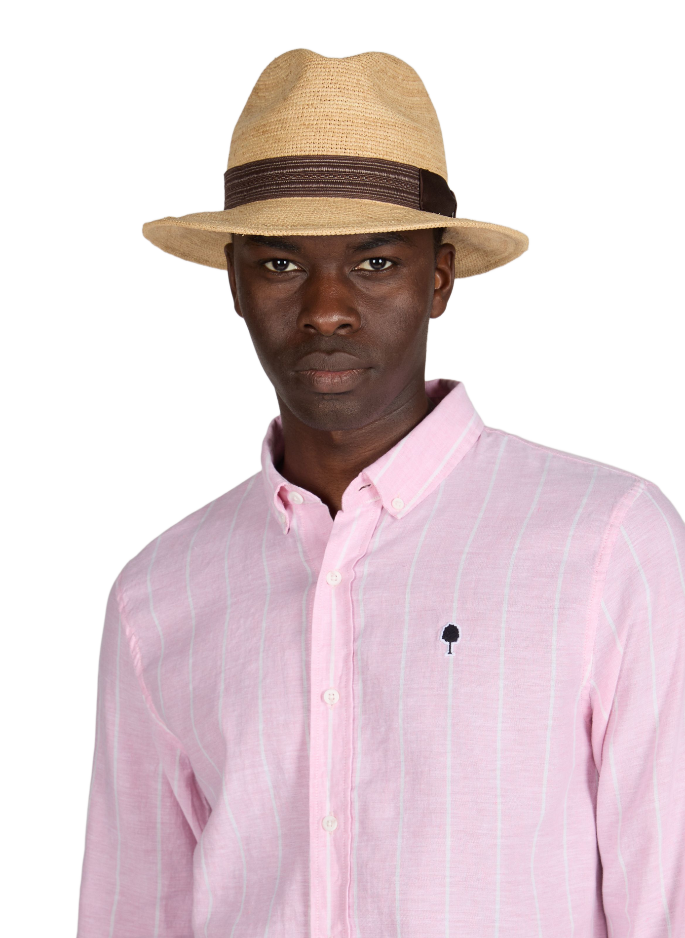 Chapeau de paille Frederico BORSALINO Beige