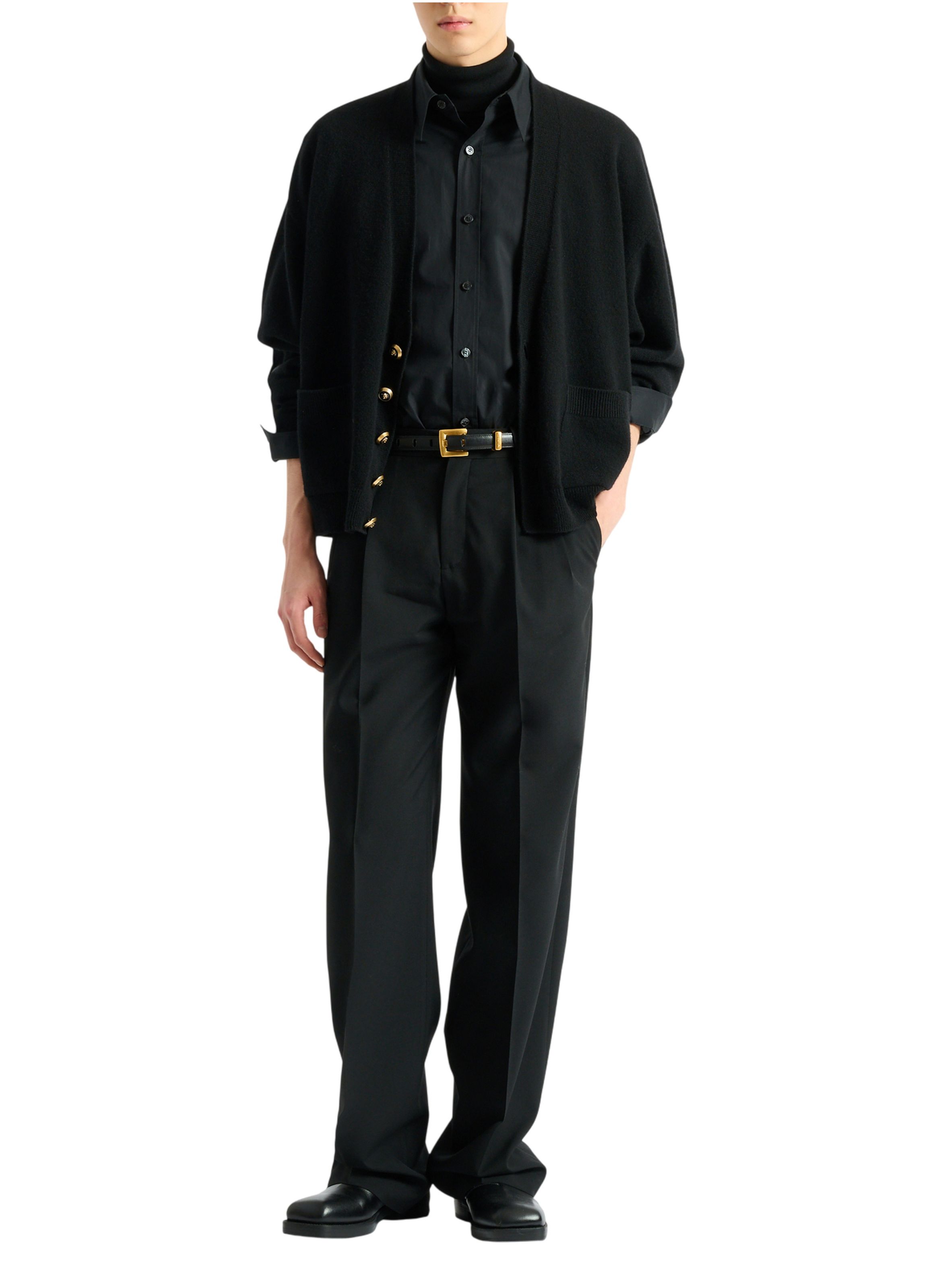 Pantalon en laine BALMAIN Noir