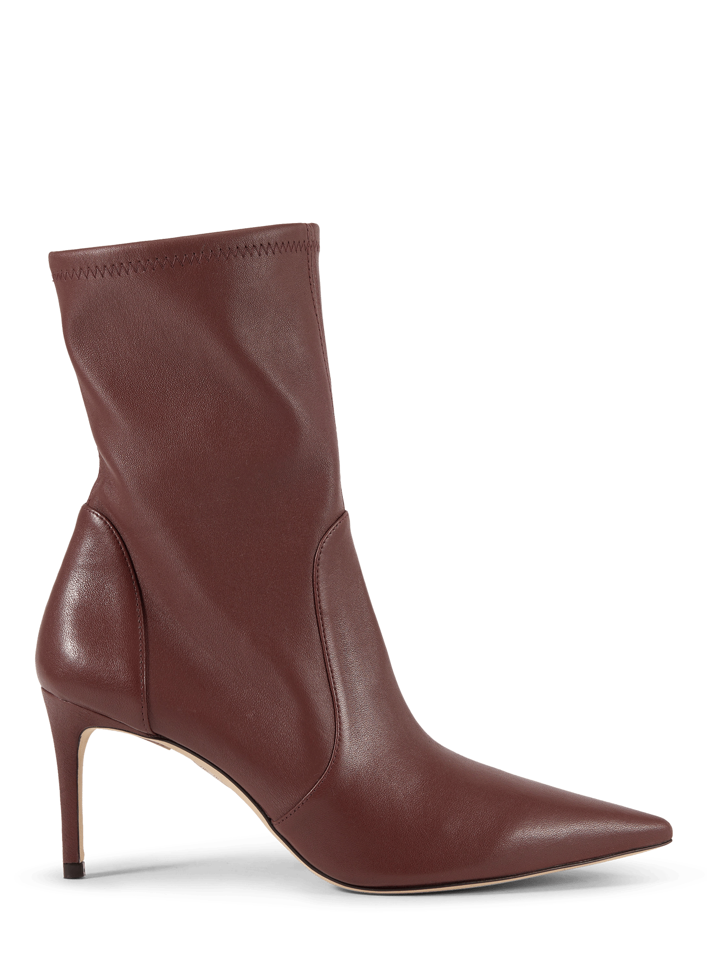 Stuart Power 75 leather ankle boot STUART WEITZMAN Brown