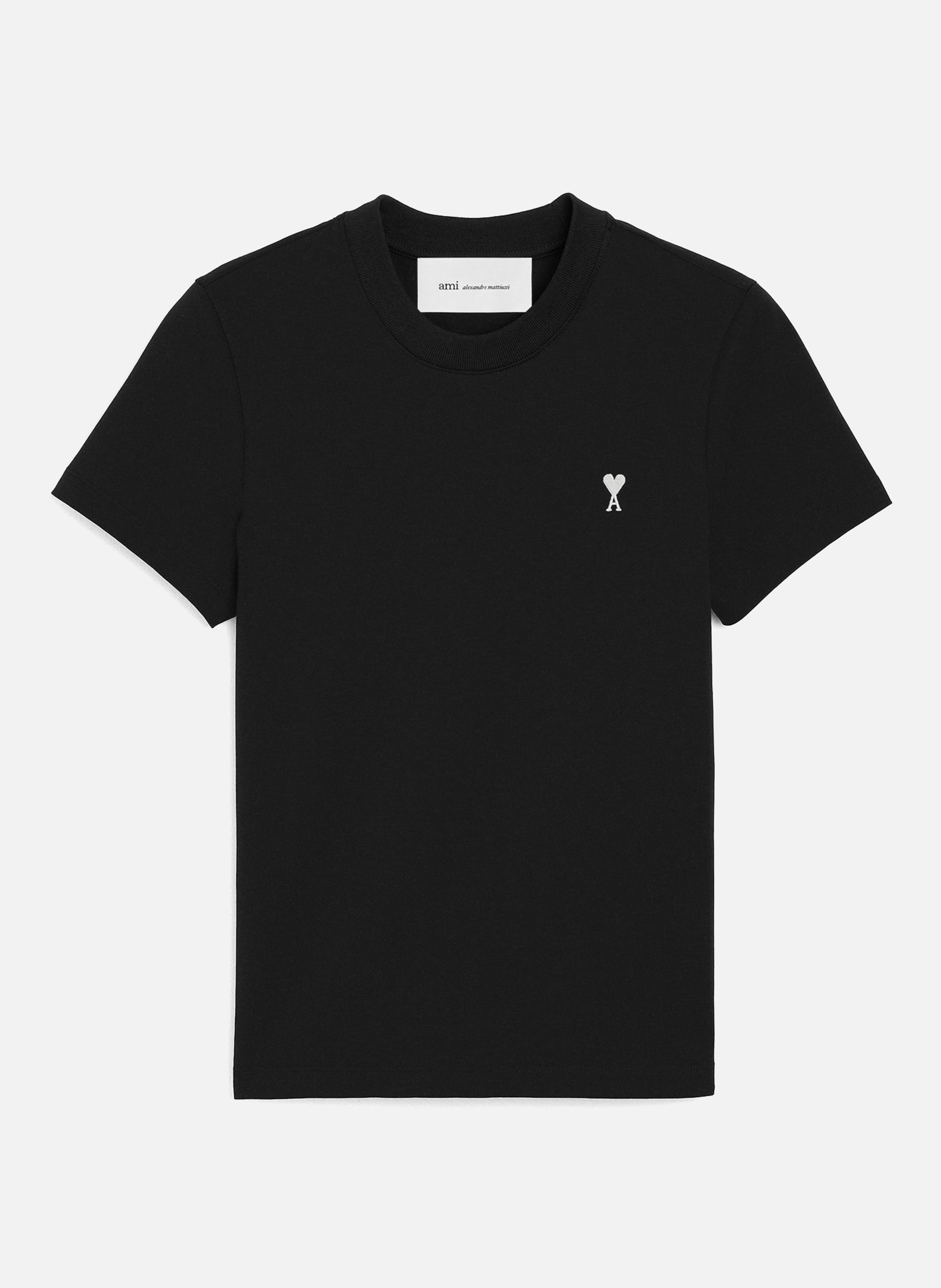 T-shirt ami de coeur court en coton | Noir AMI PARIS Femme