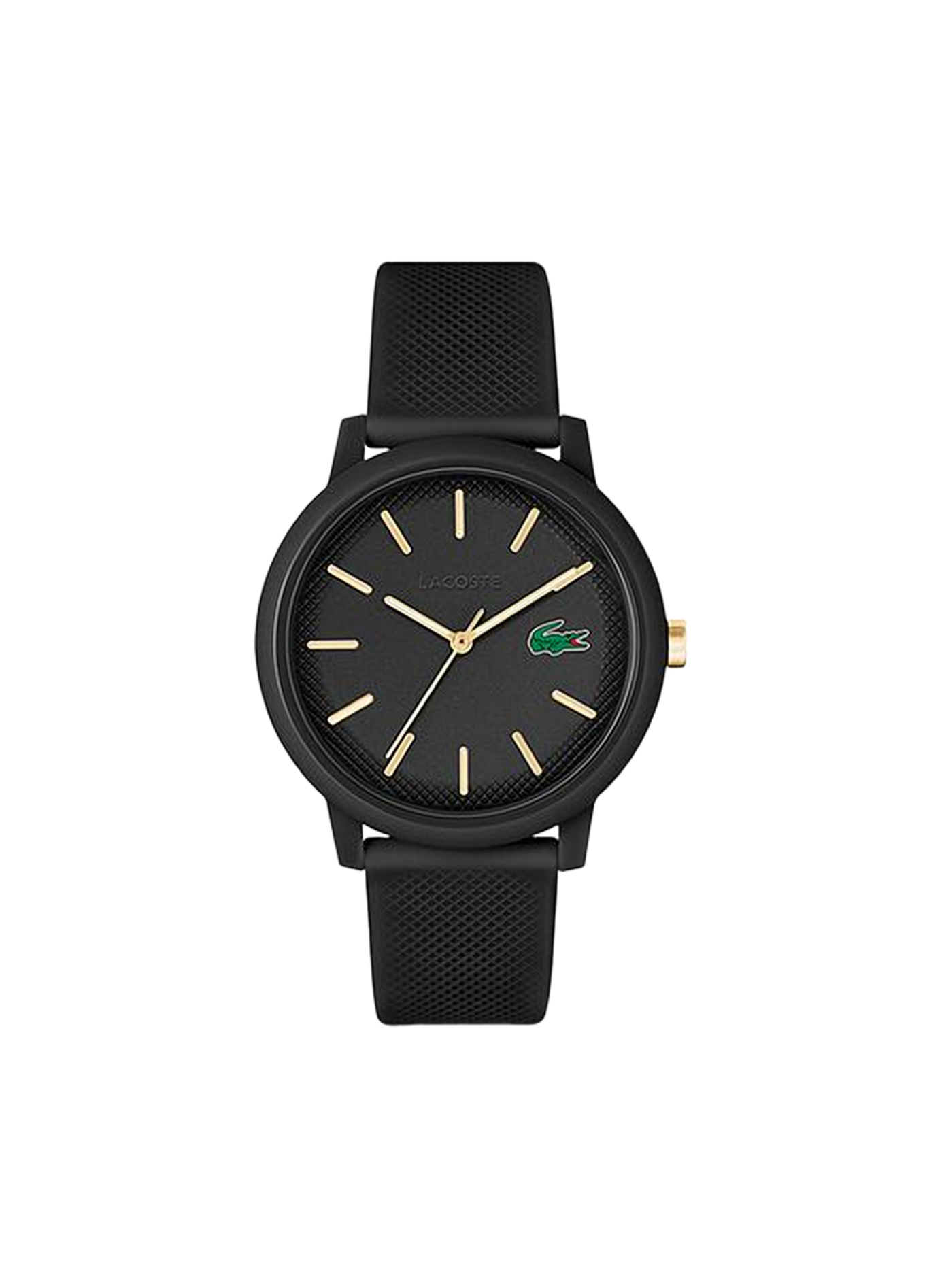 Montre quartz Lacoste.12.12 en silicone LACOSTE MONTRES Noir