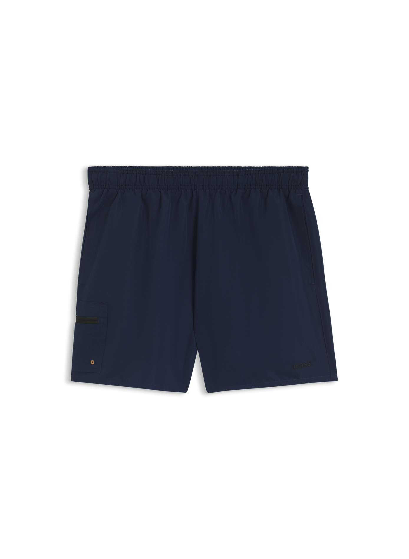 Short de bain uni à poche zippée  HUGO BOSS Bleu