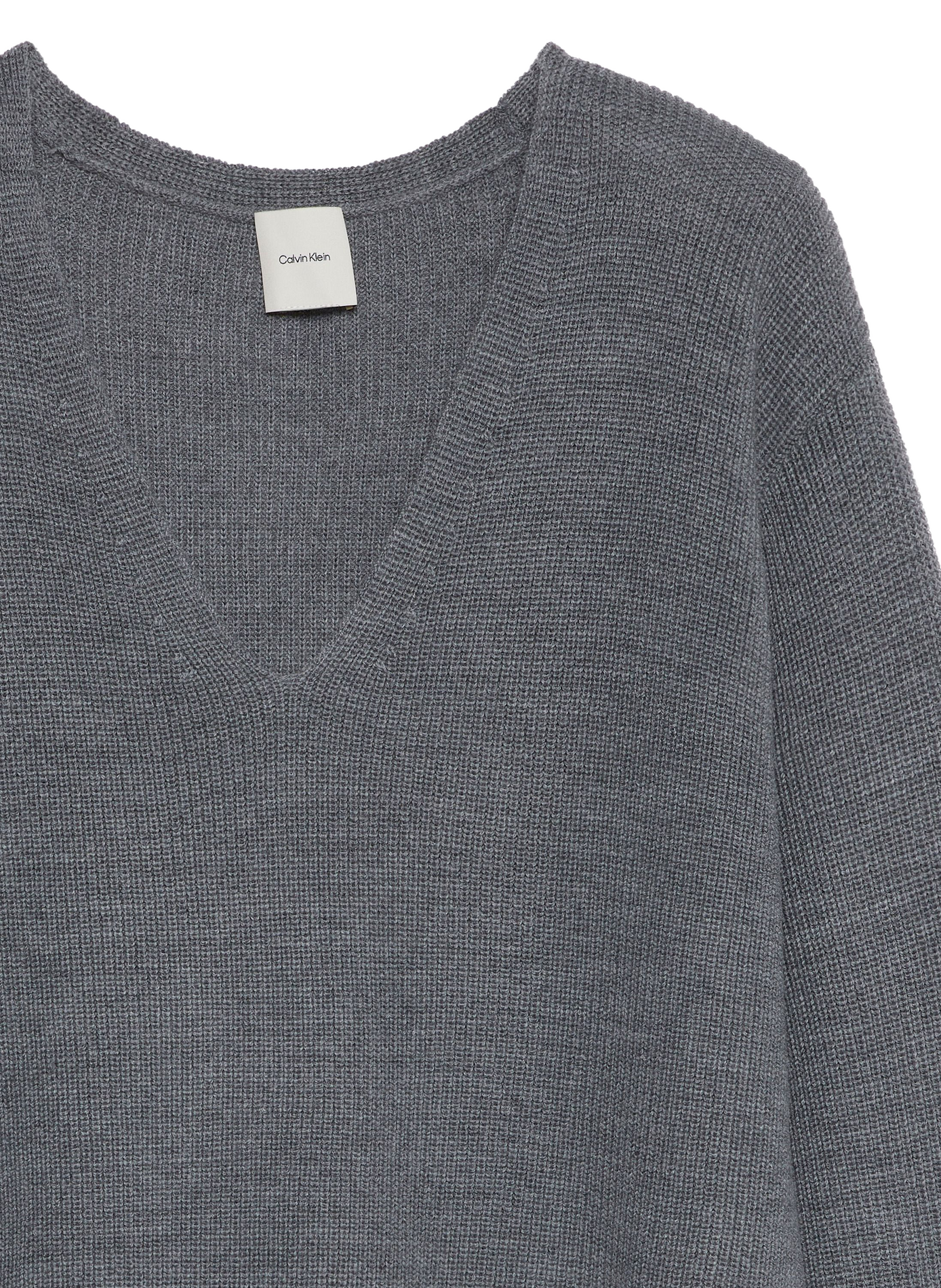 Slim-Fit Hose aus Popeline CALVIN KLEIN Grau