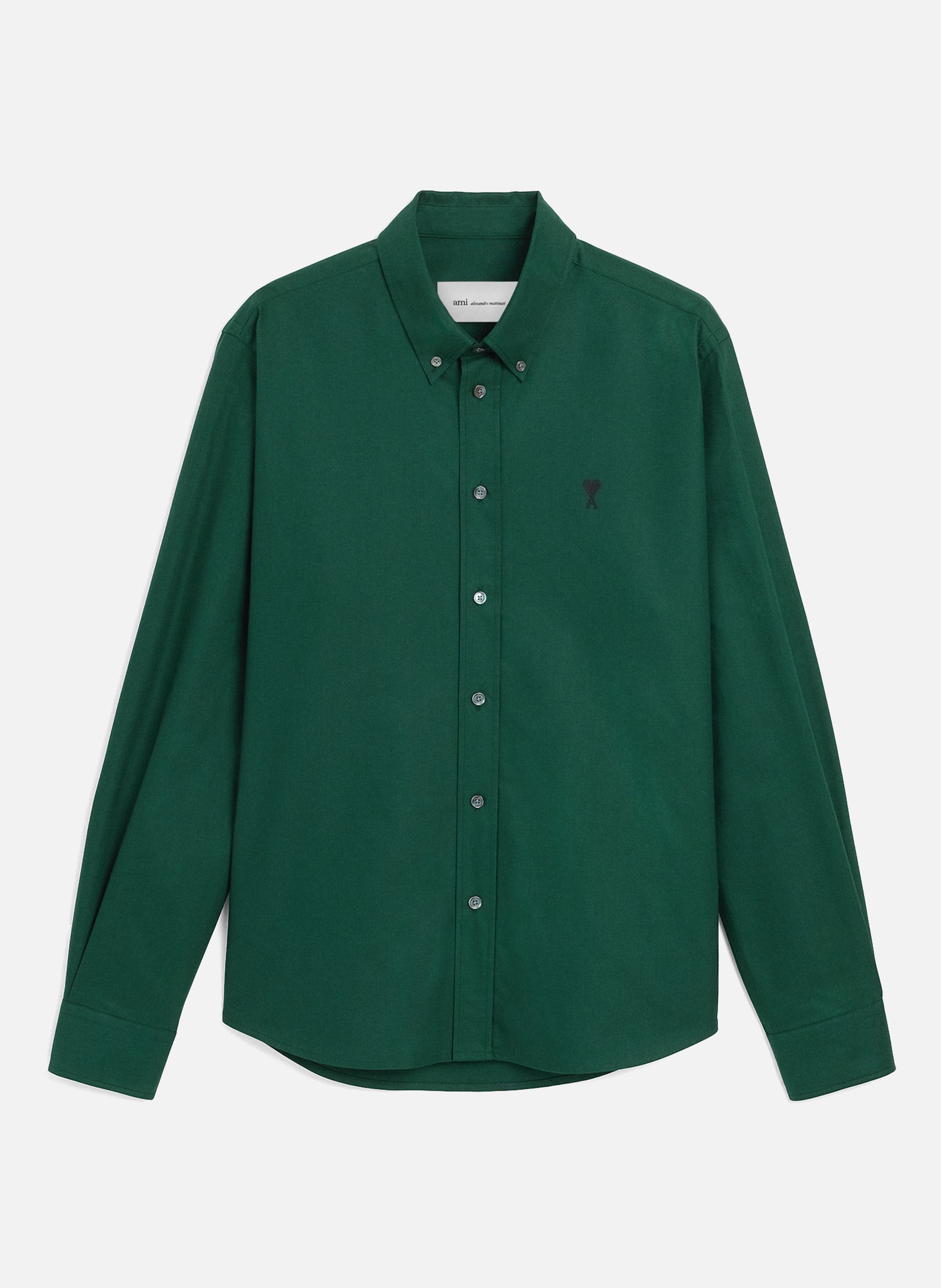 Chemise en coton ami de coeur AMI PARIS Vert