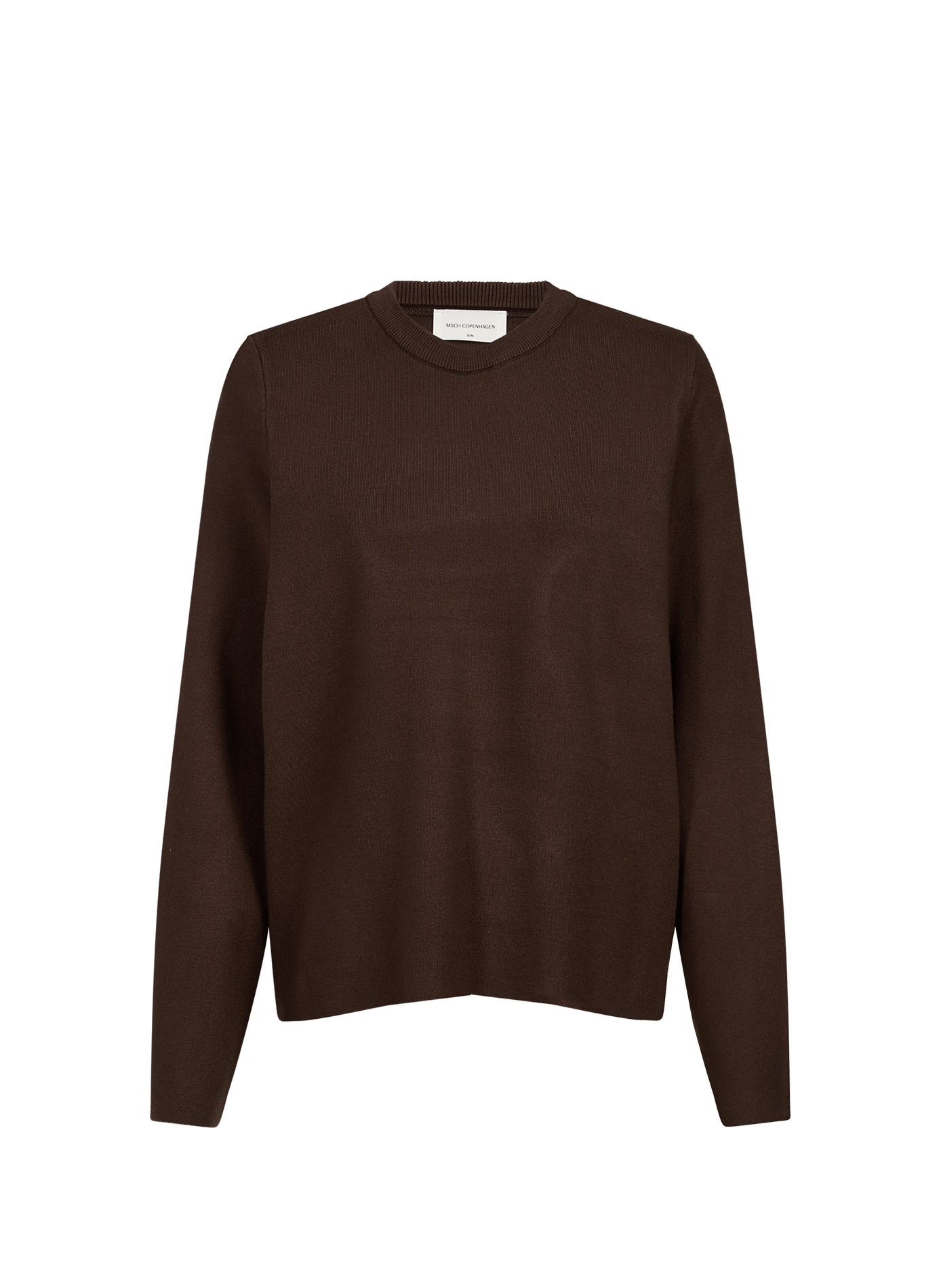 Round neck long sleeve sweater MSCH Brown