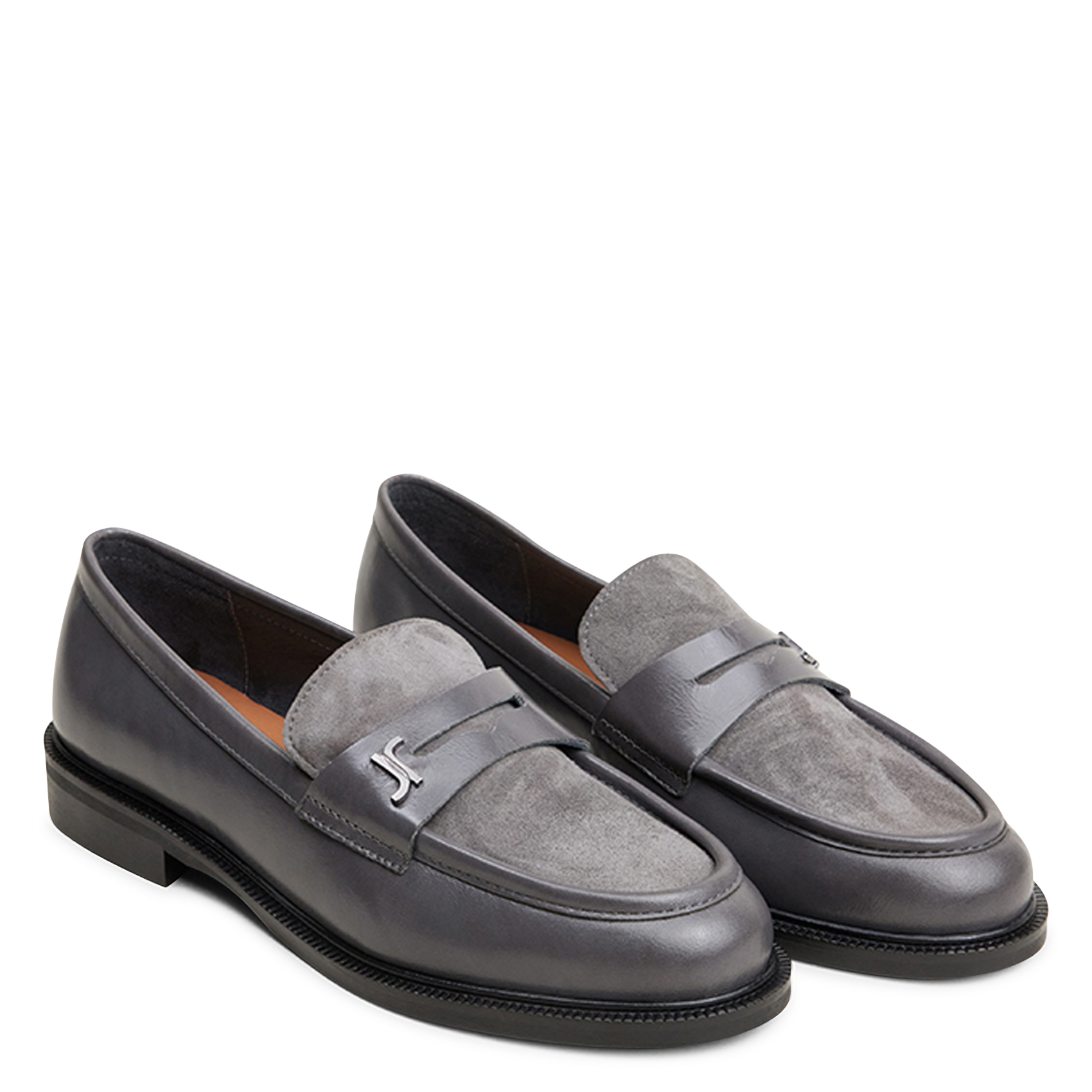 Mocassins en cuir duedi JONAK Gris