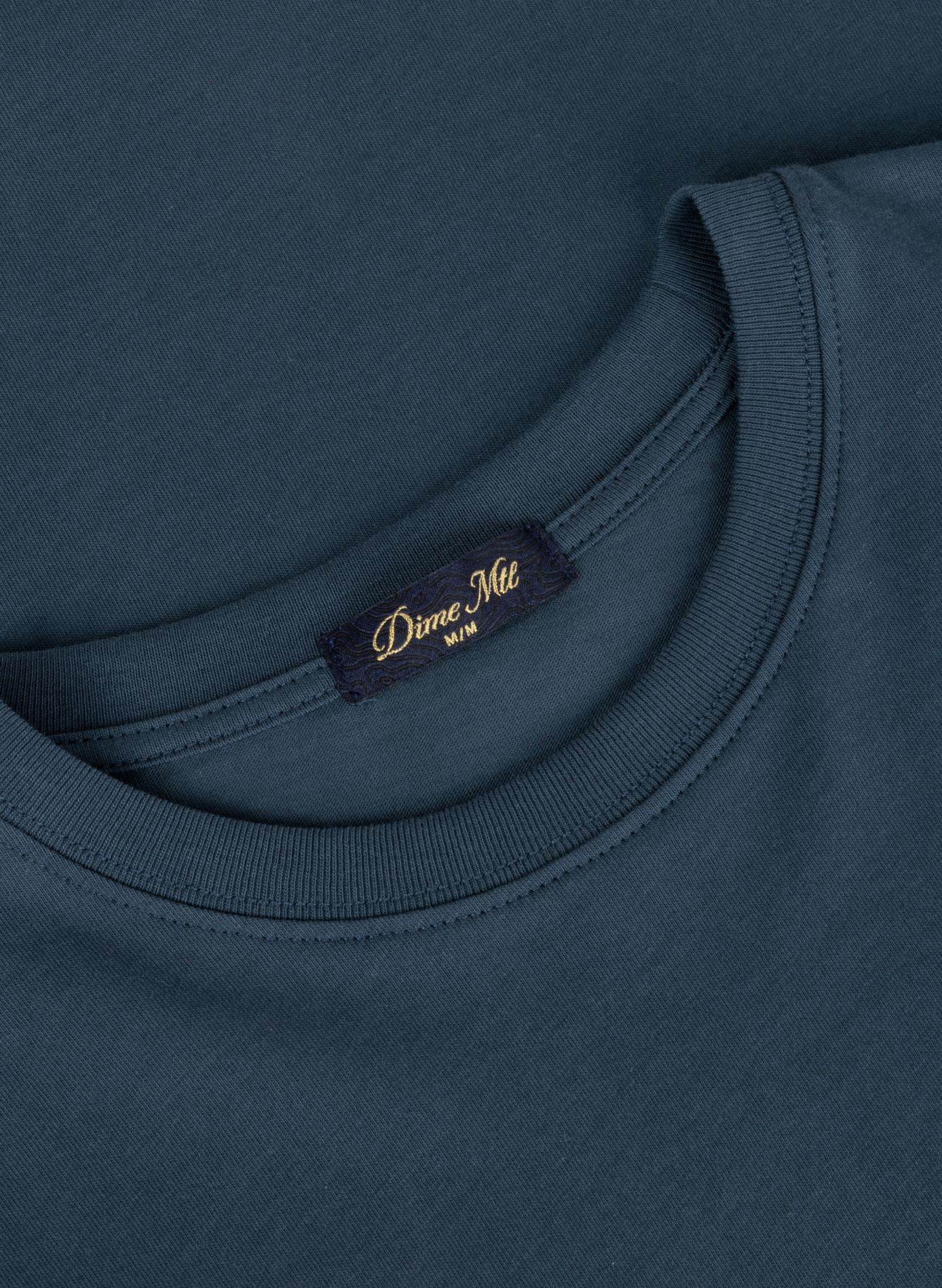 Straight-fit cotton T-shirt DIME Blue