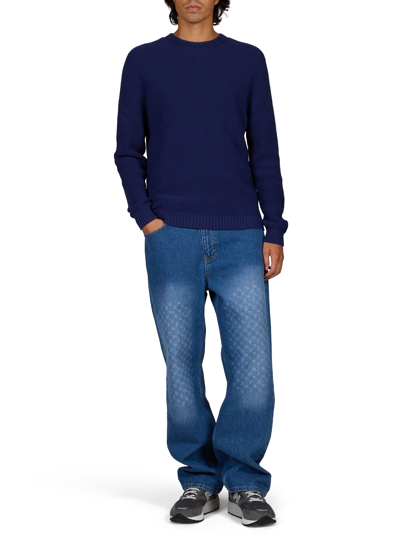 Straight-cut cotton jeans DAILY PAPER Blue