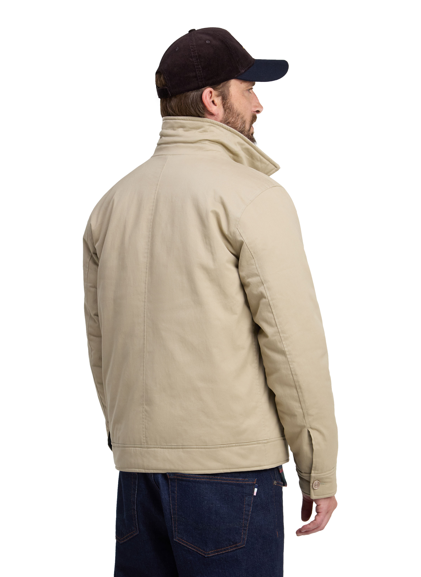 Veste droite en coton mélangé EDEN PARK Beige