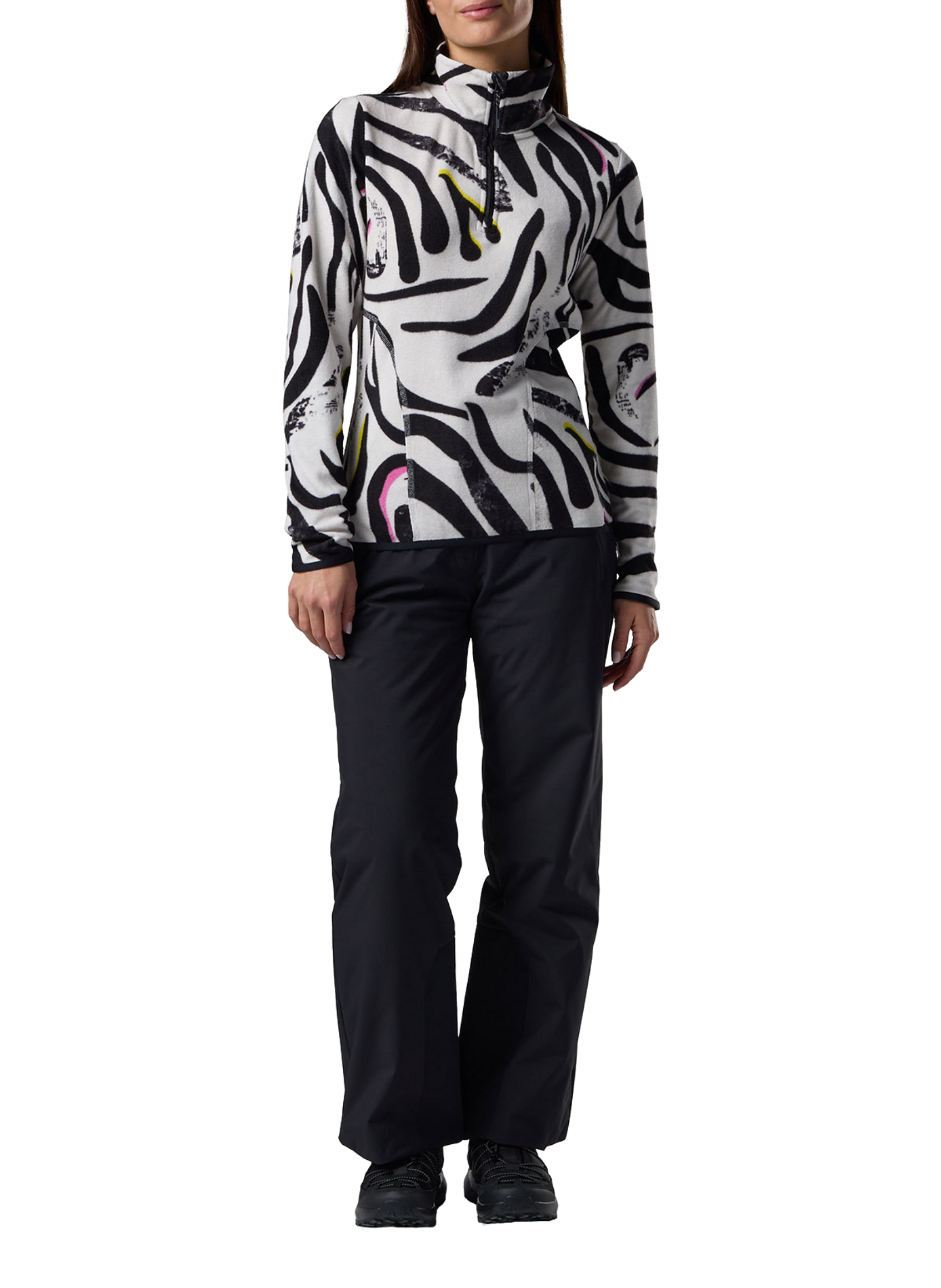 W Quarte fleece pullover with a zip-up stand collar ROSSIGNOL Multicolour